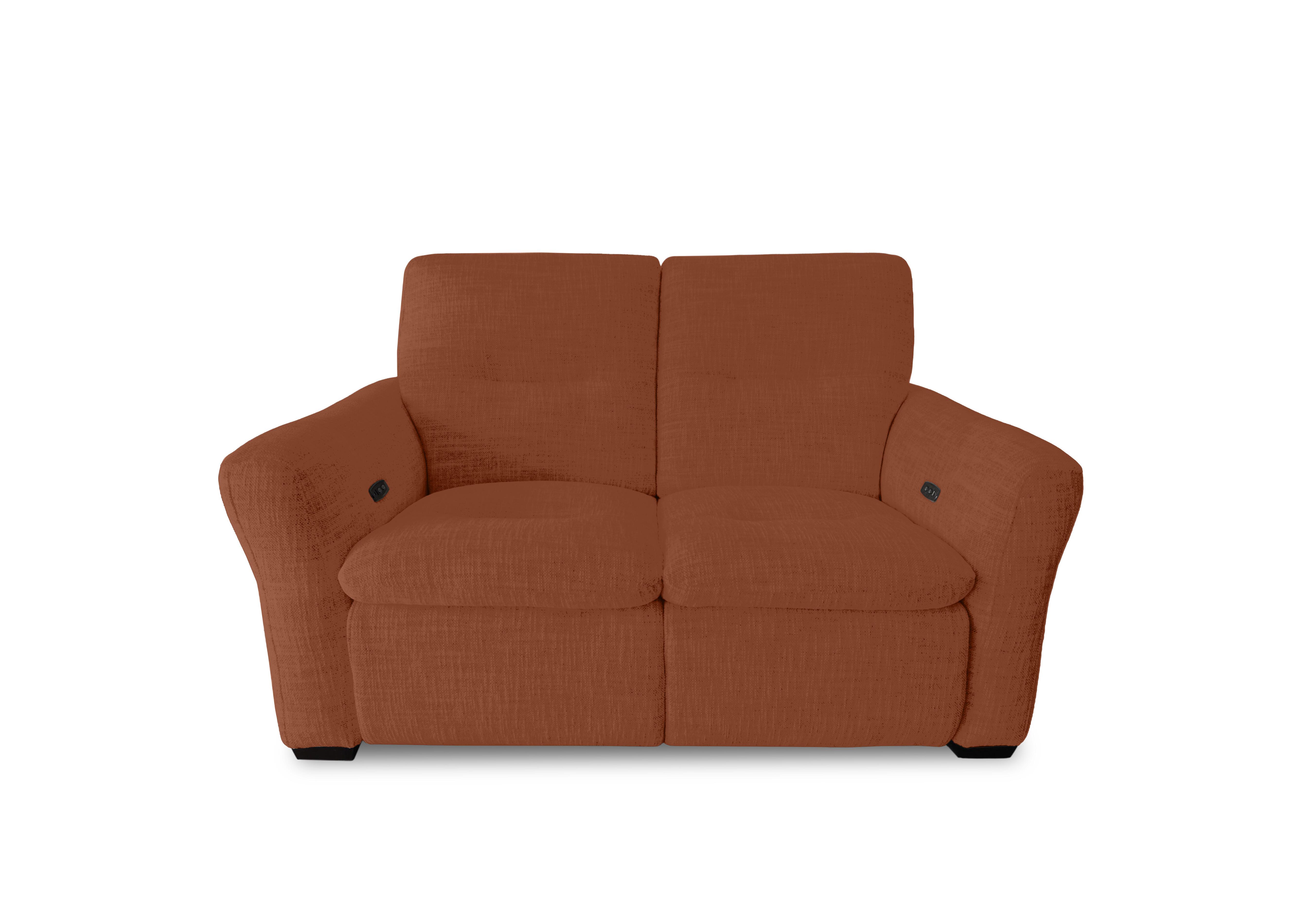 Restore Fabric 2 Seater Power Recliner Sofa in Fab-Dab-13 Rust on Furniture Village