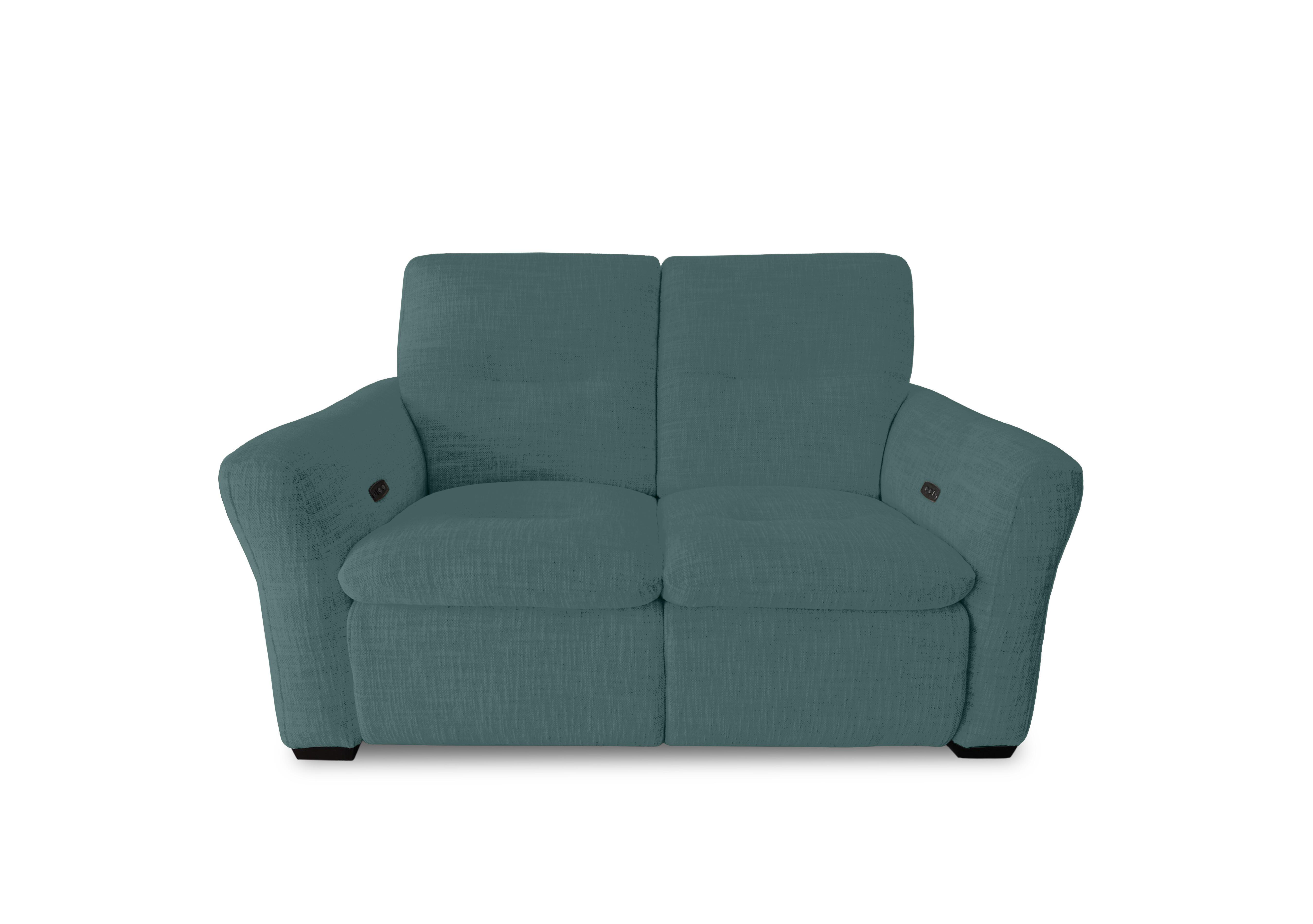 Restore Fabric 2 Seater Power Recliner Sofa in Fab-Dab-17 Peacock on Furniture Village