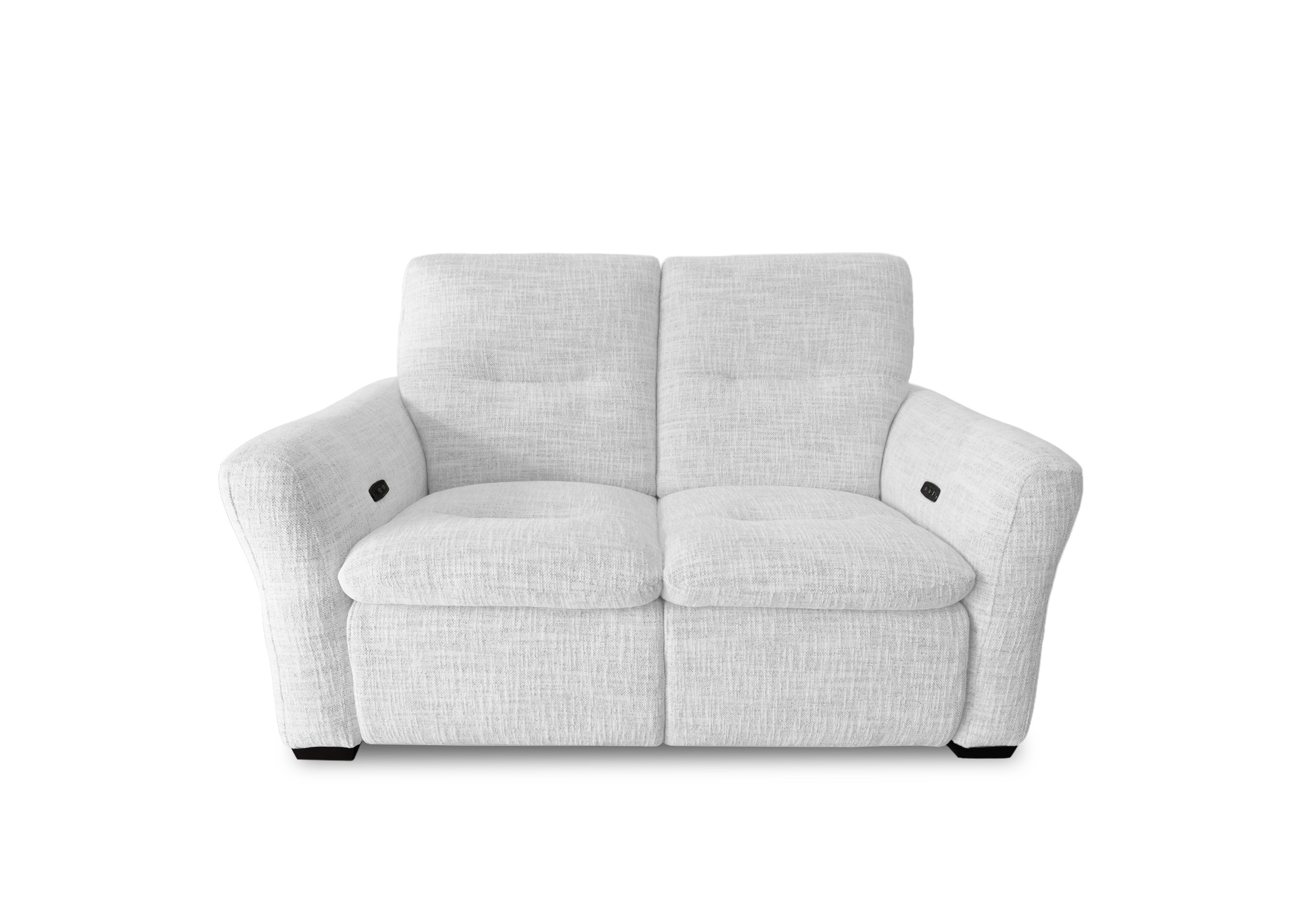 Restore Fabric 2 Seater Power Recliner Sofa in Fab-Mga-R06 Silver Green on Furniture Village