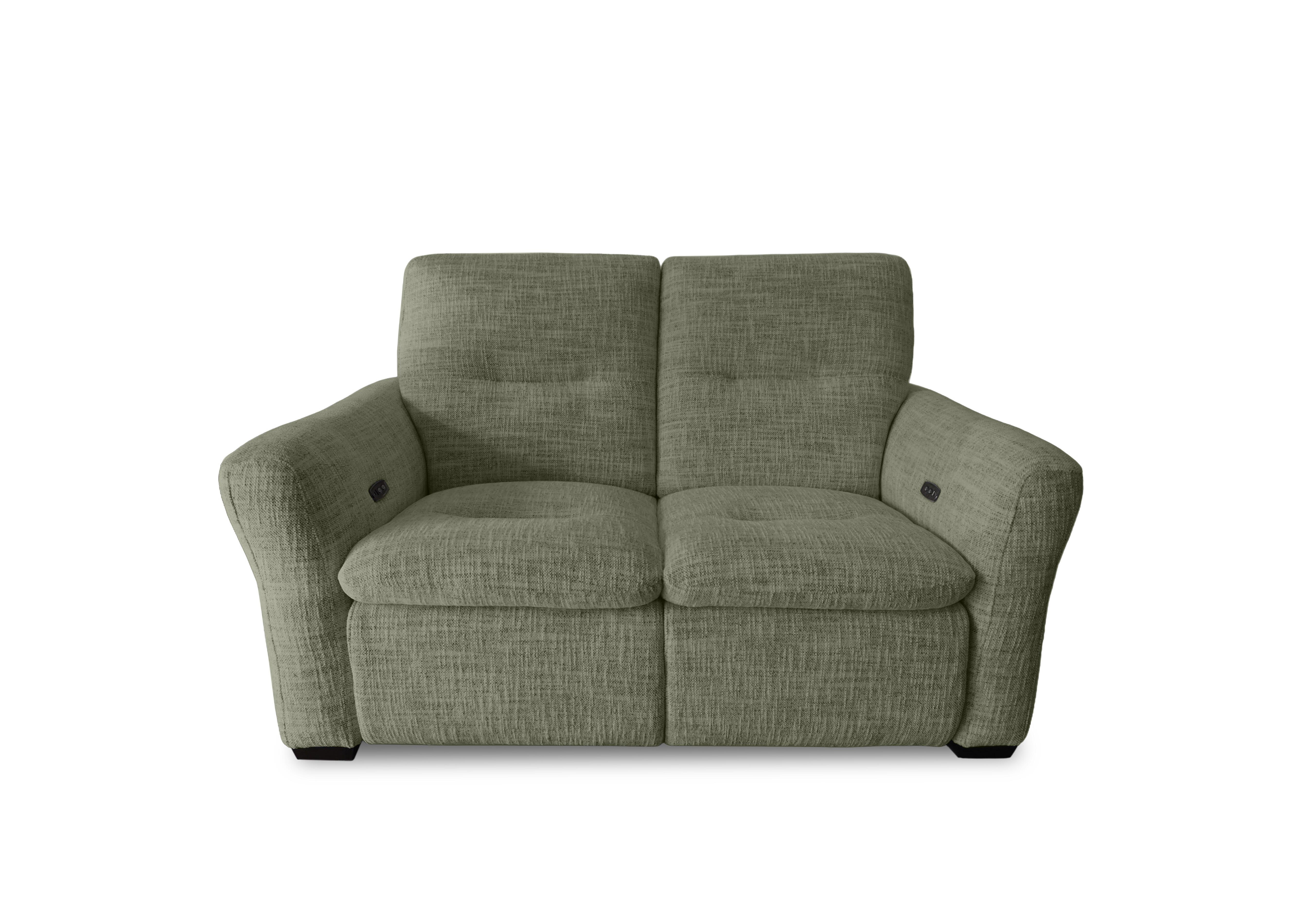 Restore Fabric 2 Seater Power Recliner Sofa in Fab-Mga-R11 Olive Green on Furniture Village