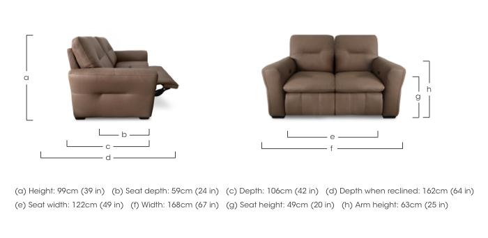 Restore Leather 2 Seater Power Recliner Sofa in  on Furniture Village