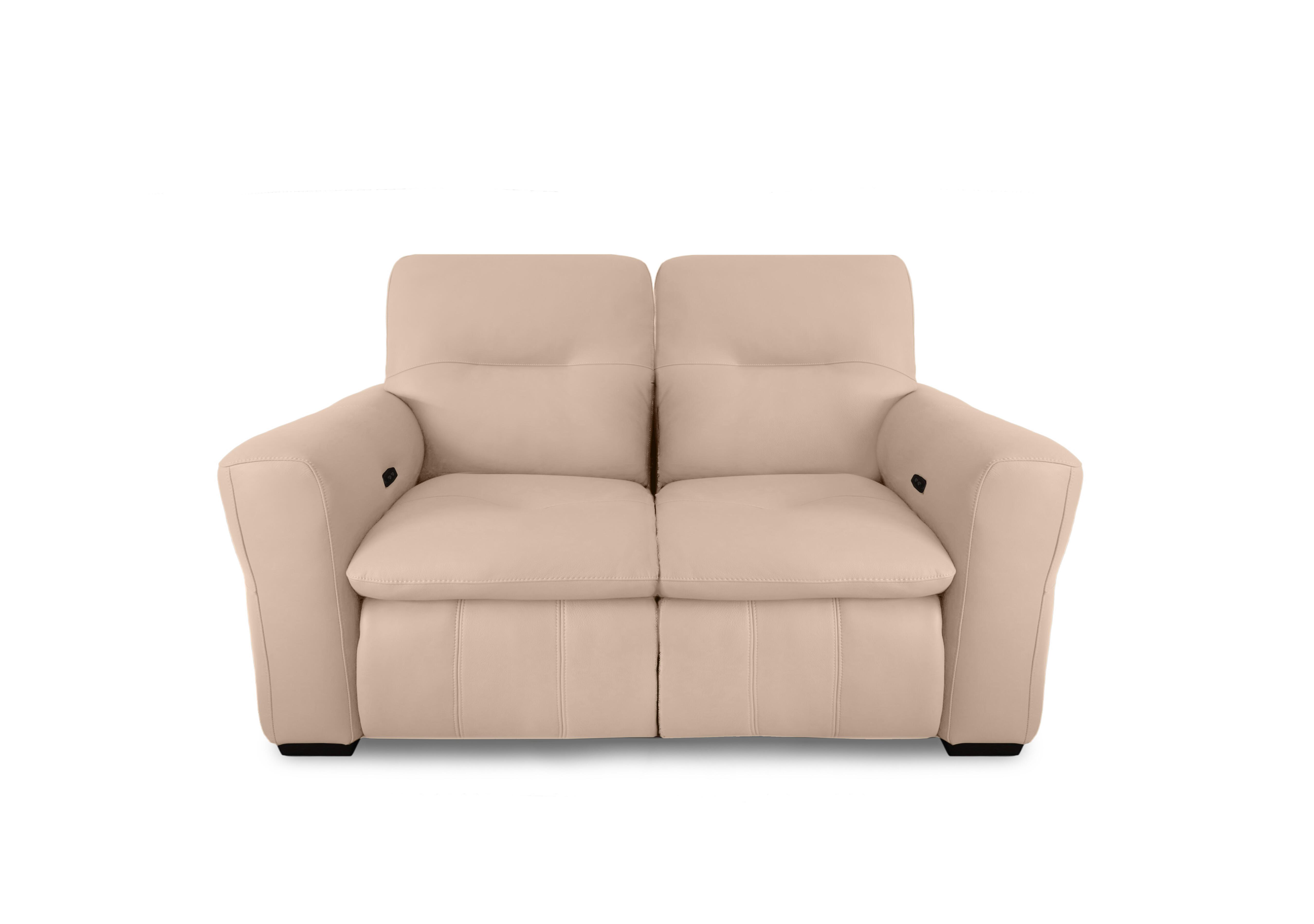 Restore Leather 2 Seater Power Recliner Sofa in Bv-039c Pebble on Furniture Village