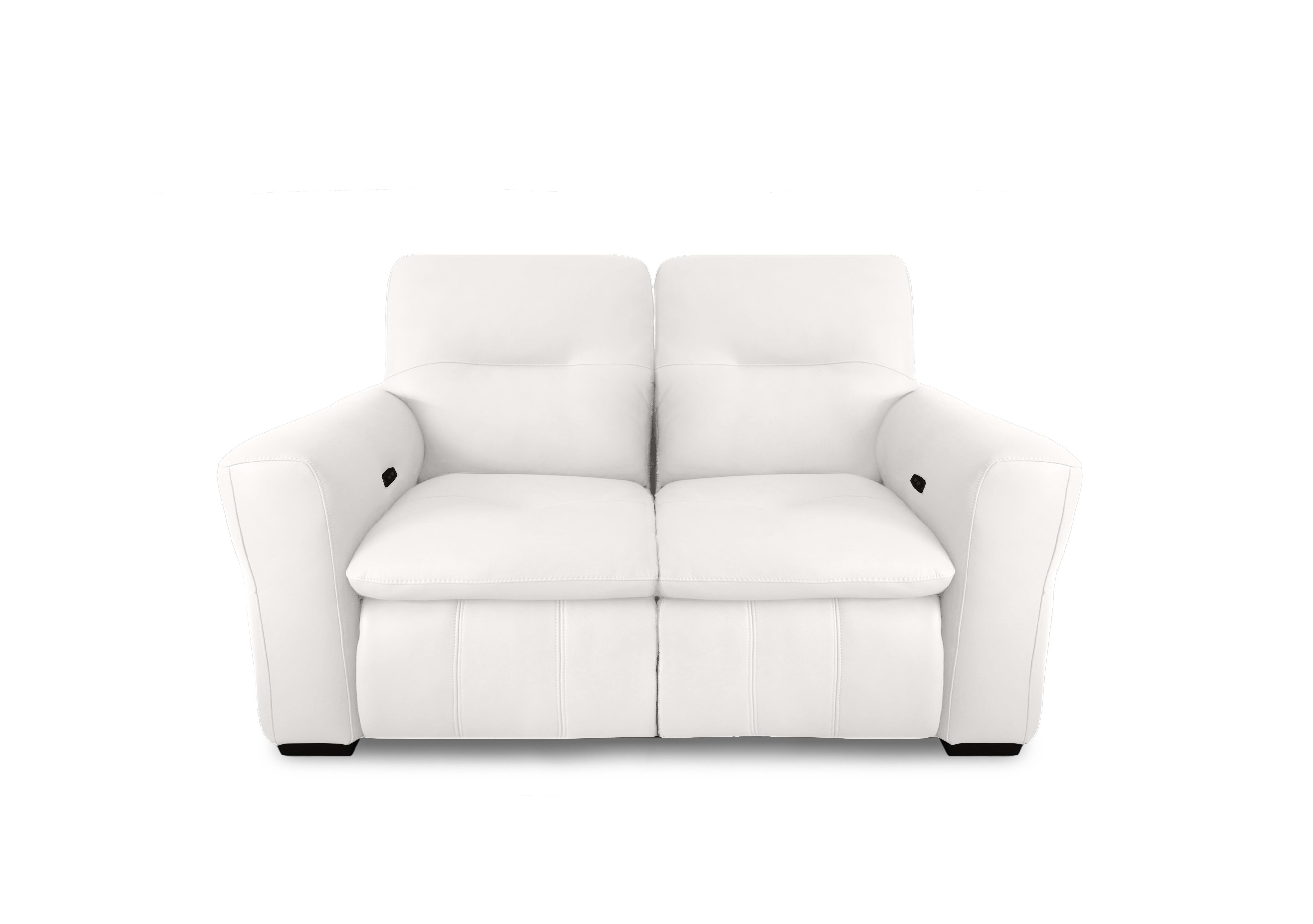 Restore 2 Seater Leather Sofa in Nw-420e Star White on Furniture Village