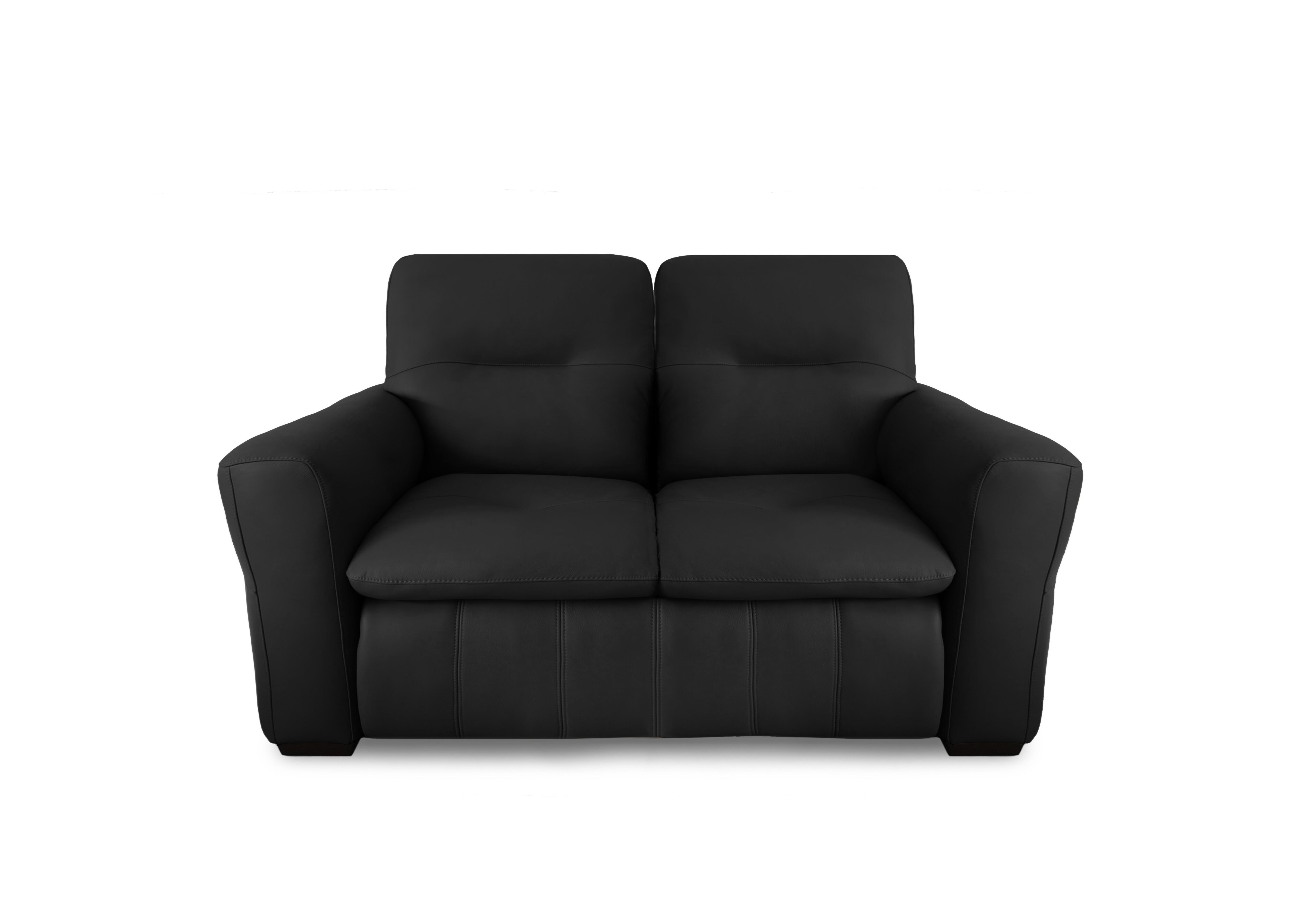 Restore Leather 2 Seater Power Recliner Sofa in Nw-520e Black on Furniture Village