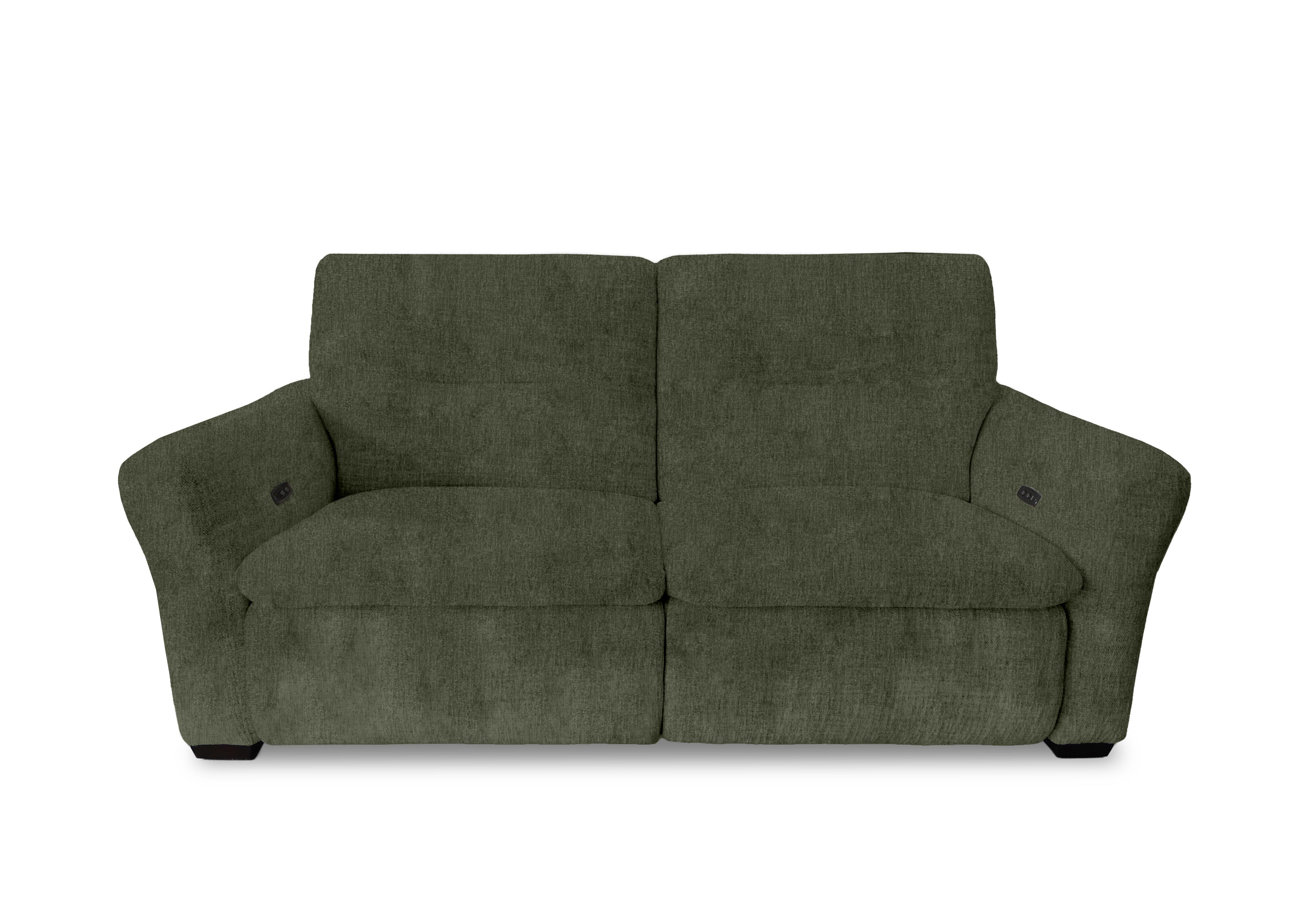 Restore Fabric 3 Seater Power Recliner Sofa in Fab-Crn-353 Forrest Green on Furniture Village