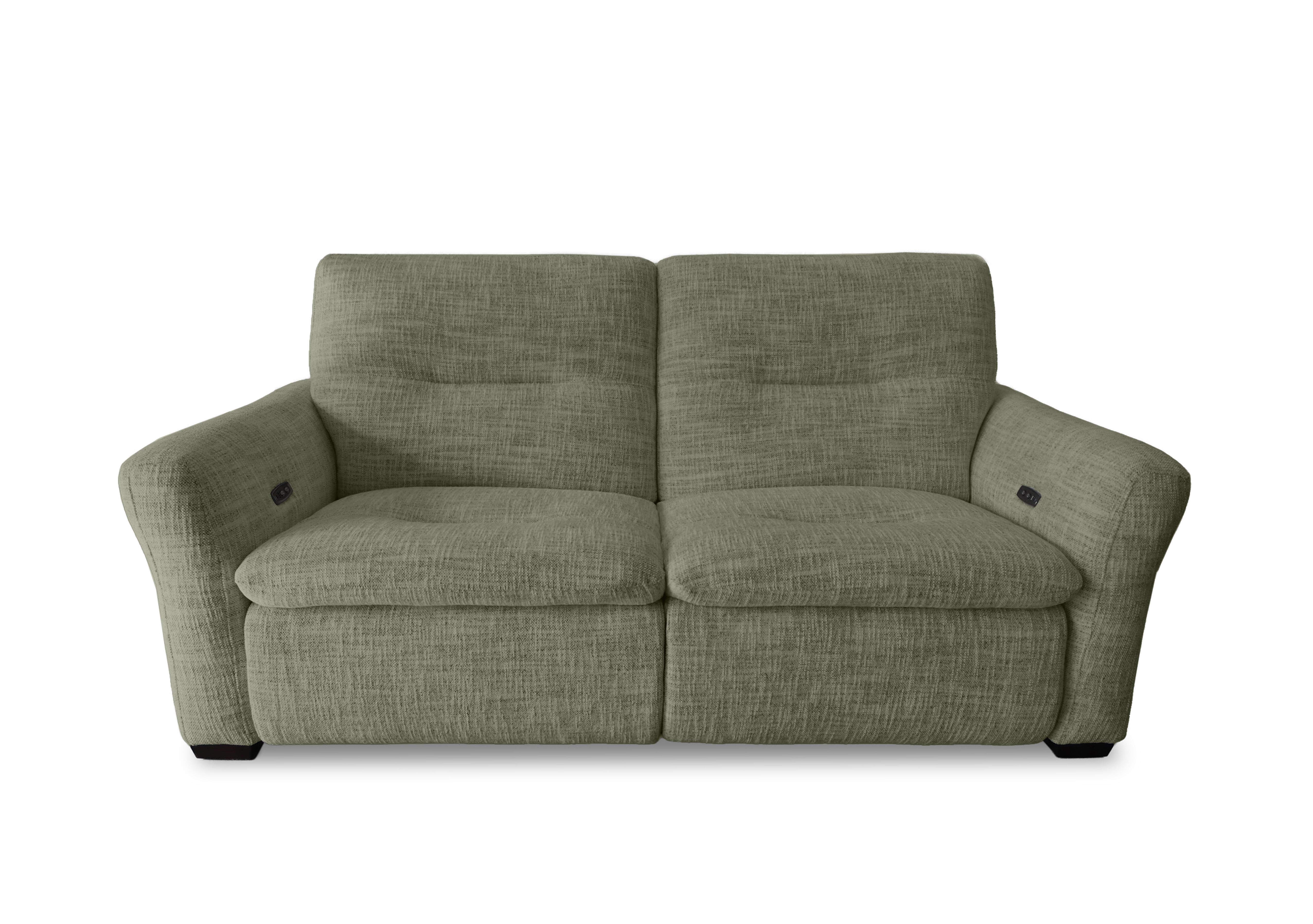 Restore Fabric 3 Seater Power Recliner Sofa in Fab-Mga-R11 Olive Green on Furniture Village