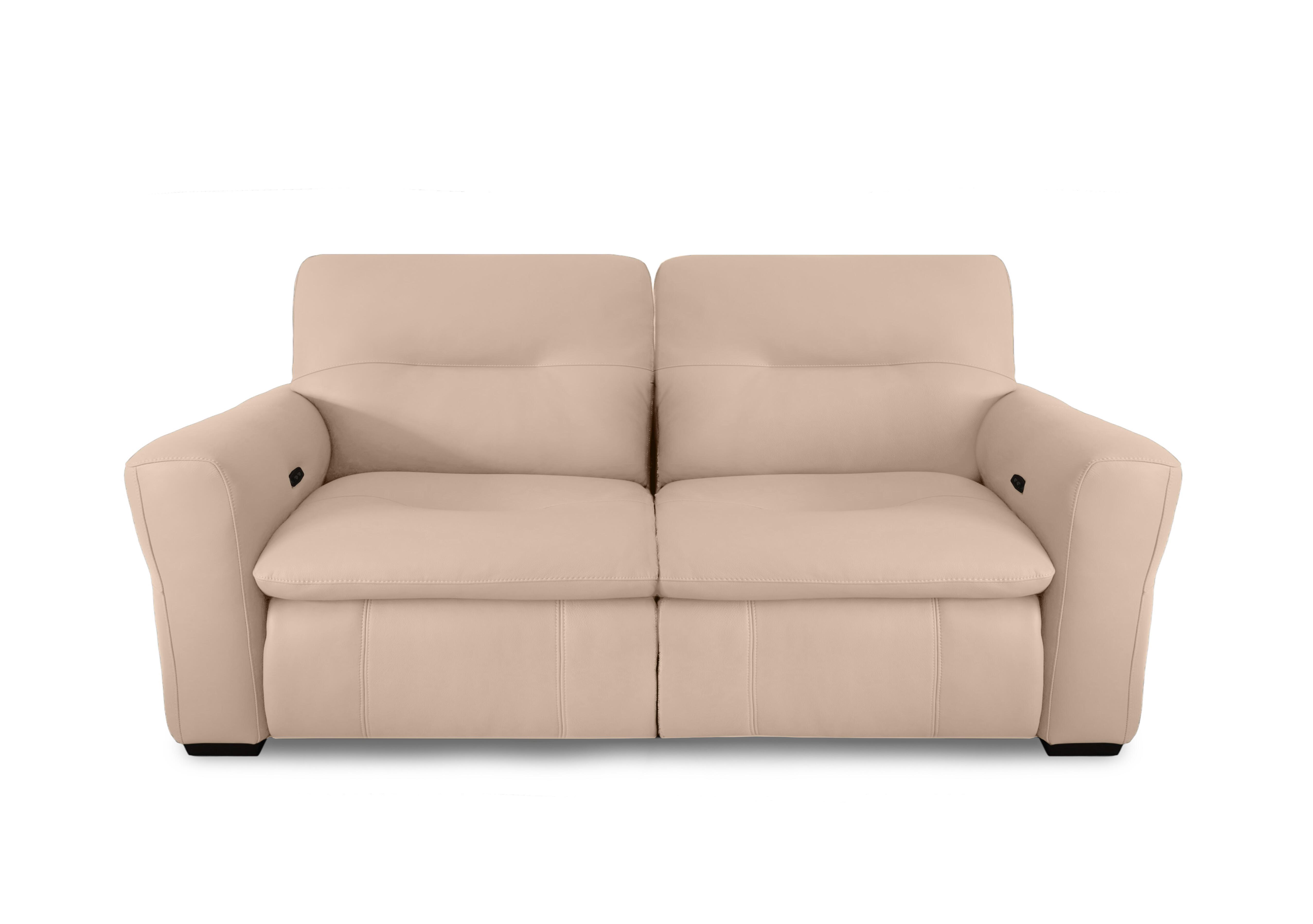 Restore Leather 3 Seater Power Recliner Sofa in Bv-039c Pebble on Furniture Village