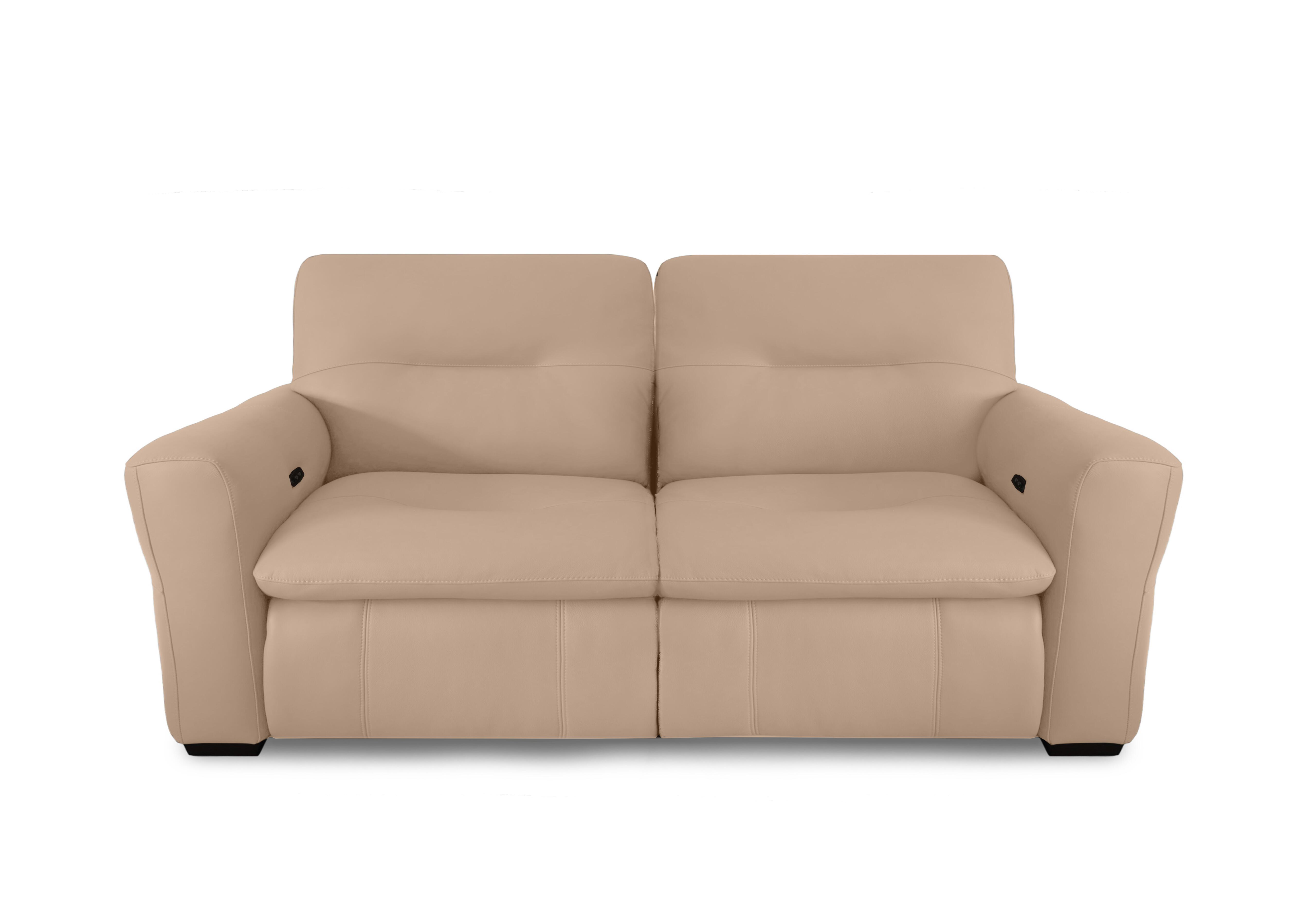 Restore Leather 3 Seater Power Recliner Sofa in Nc-8475 Nude on Furniture Village