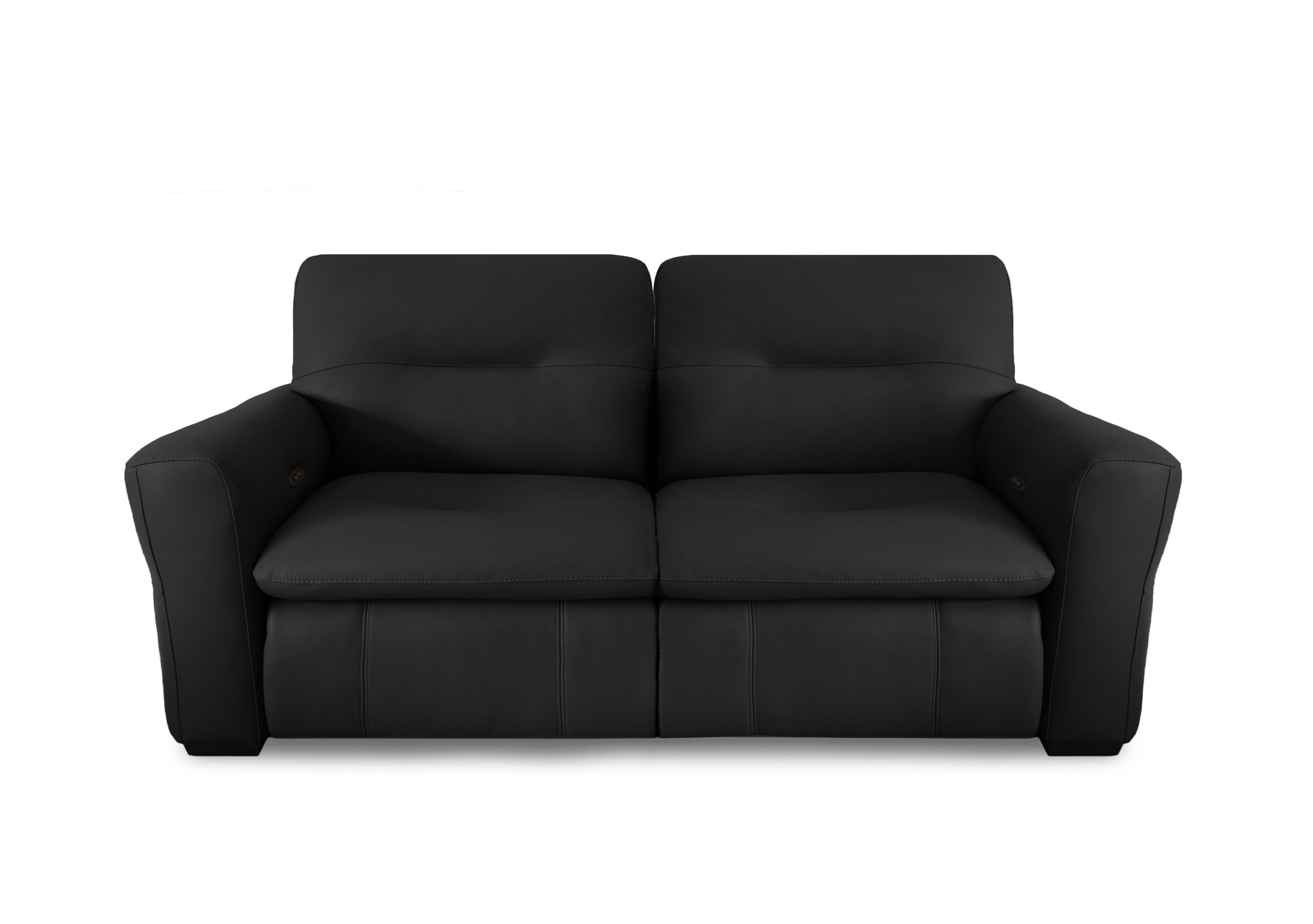 Restore Leather 3 Seater Power Recliner Sofa in Nw-520e Black on Furniture Village