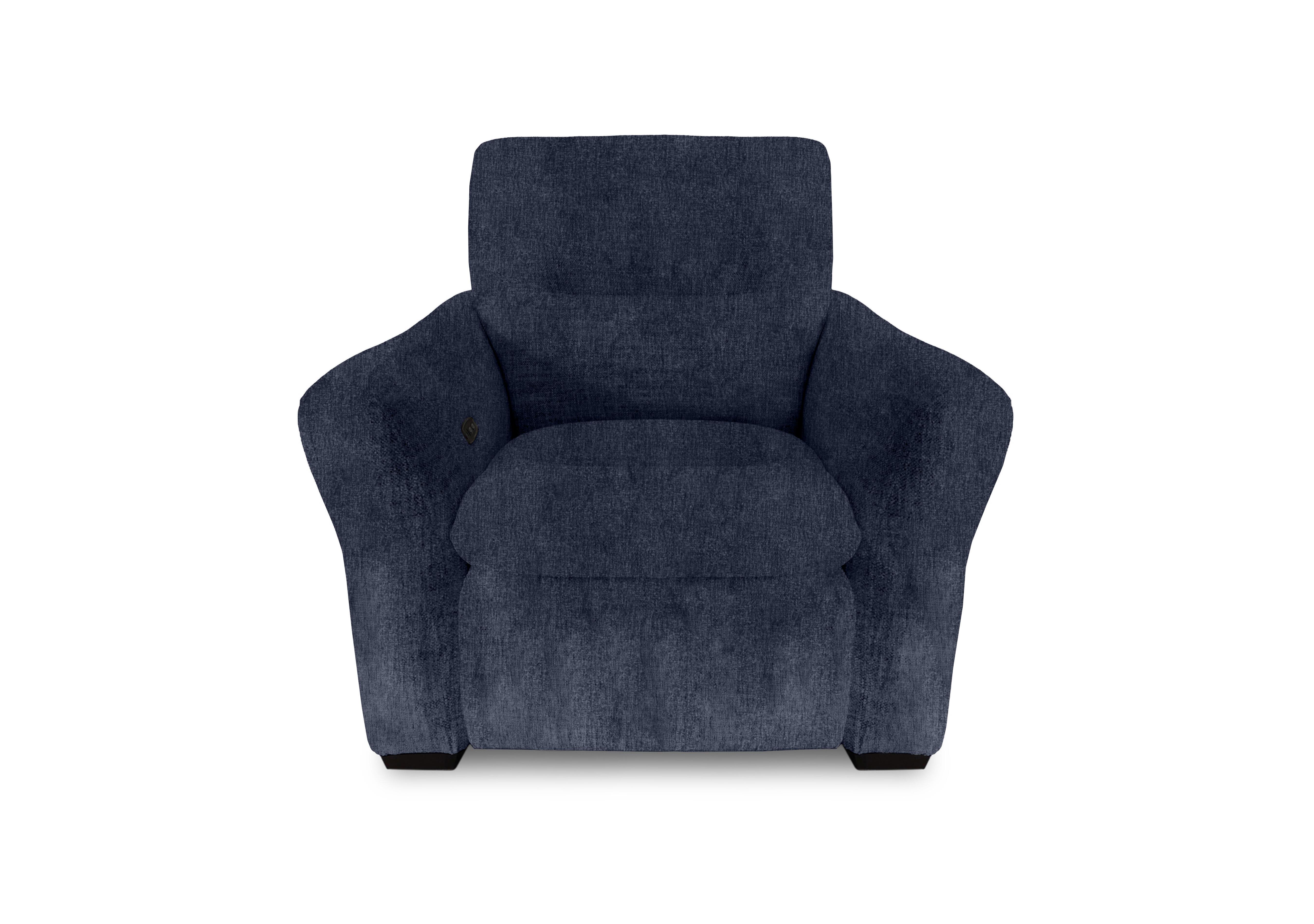 Restore Fabric Power Recliner Chair in Fab-Crn-101 Ink on Furniture Village