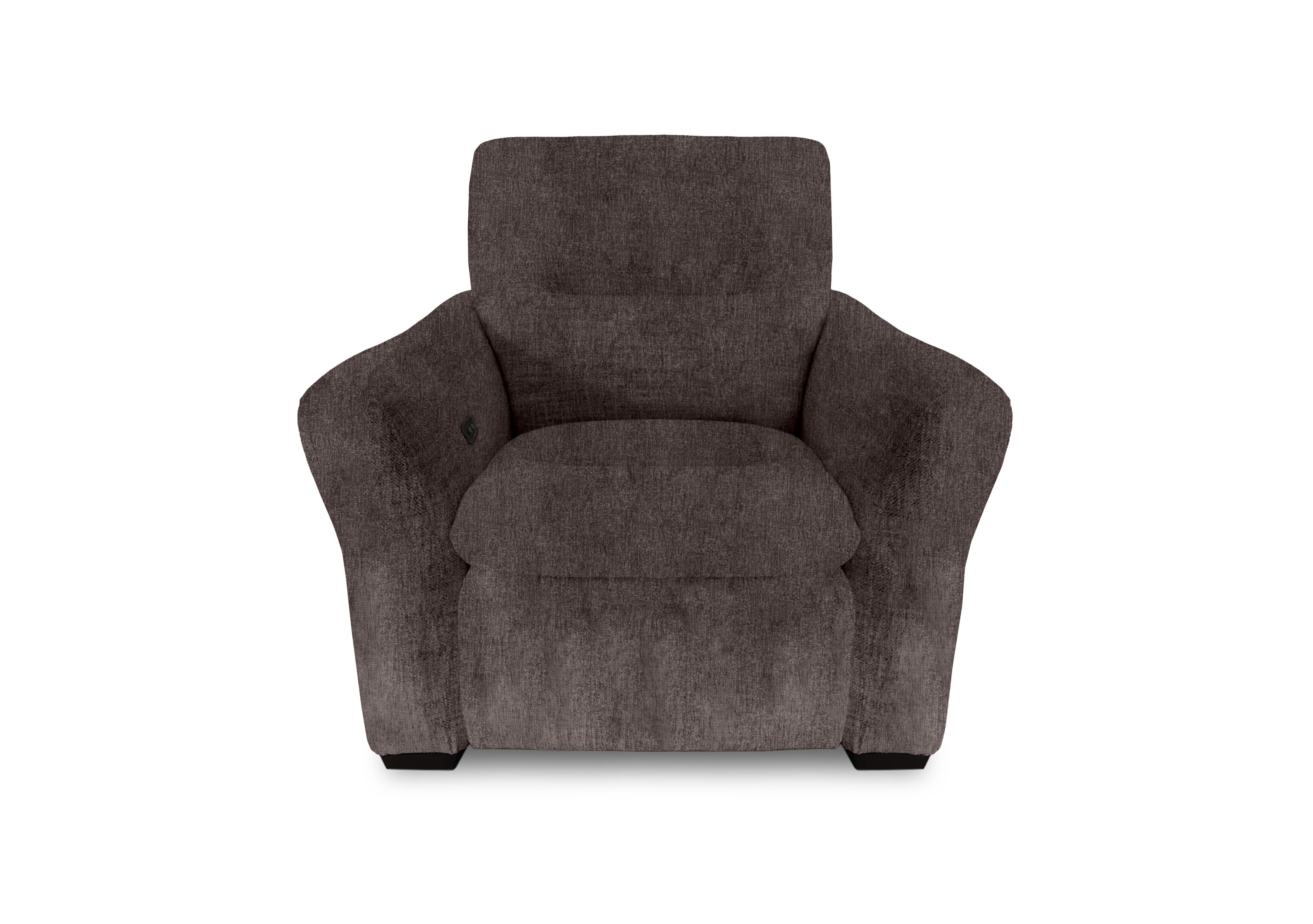 Restore Fabric Power Recliner Chair in Fab-Crn-102 Cacao on Furniture Village
