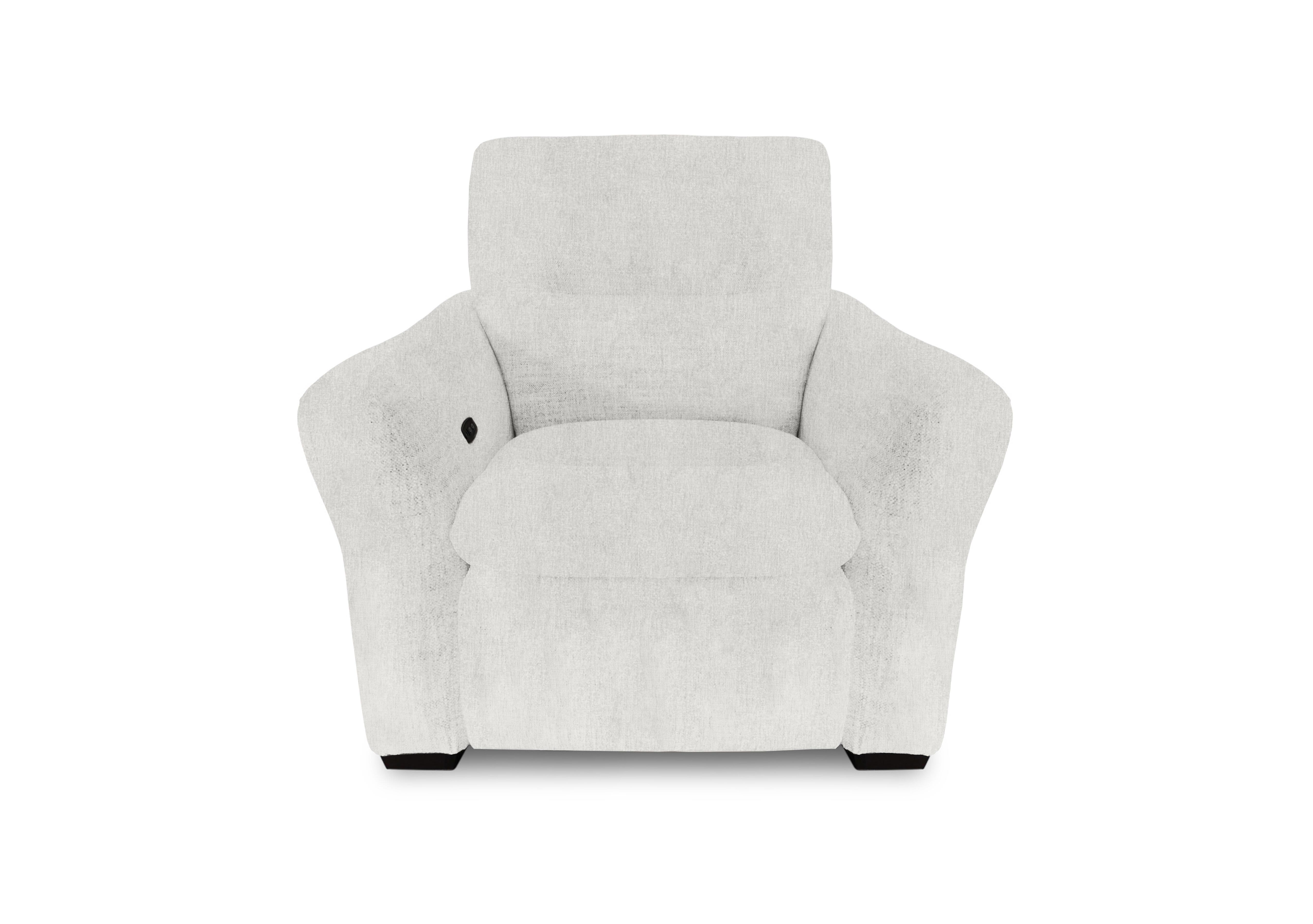 Restore Fabric Power Recliner Chair in Fab-Crn-104 Mist on Furniture Village