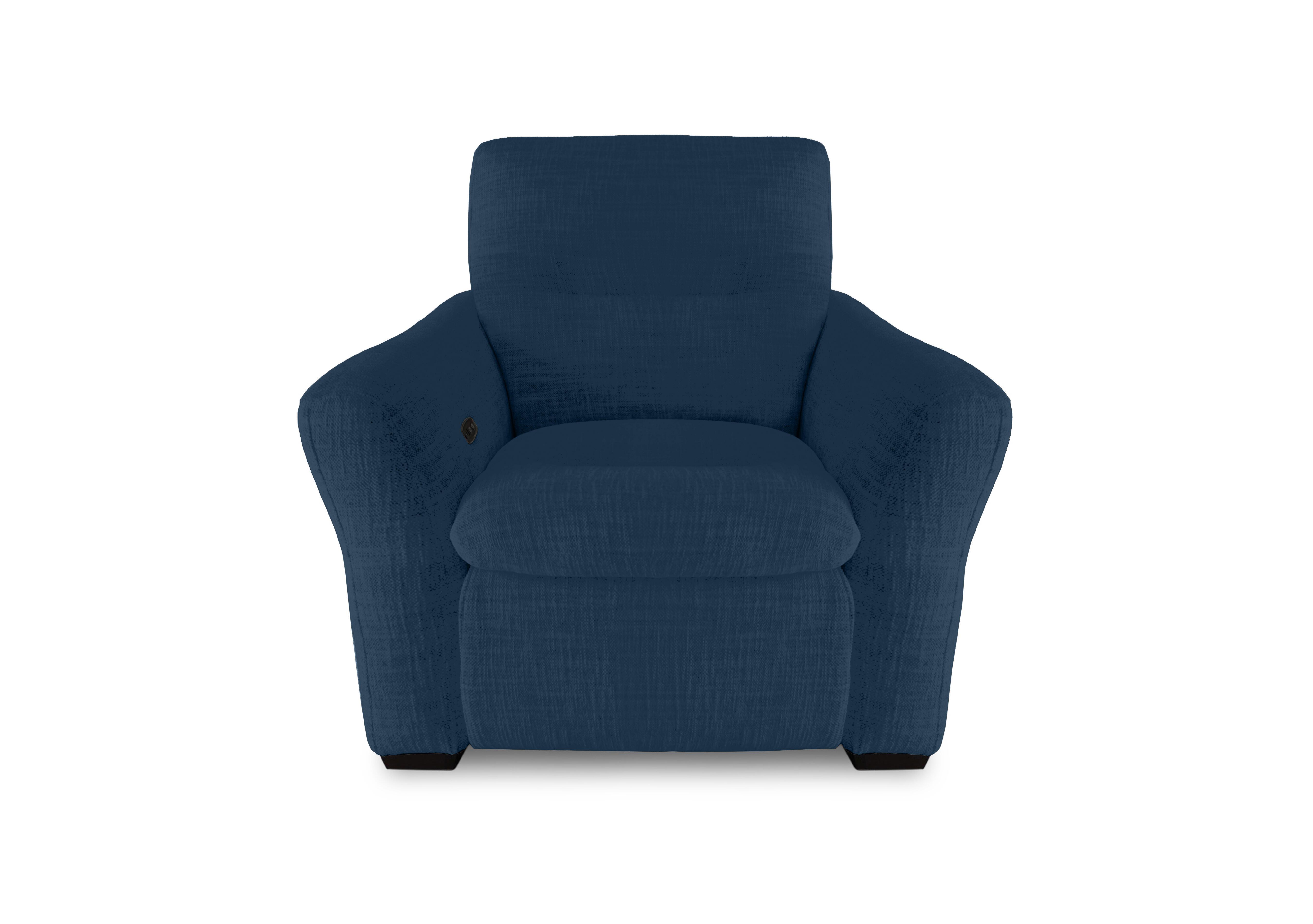 Restore Fabric Power Recliner Chair in Fab-Dab-R23 Steel Blue on Furniture Village