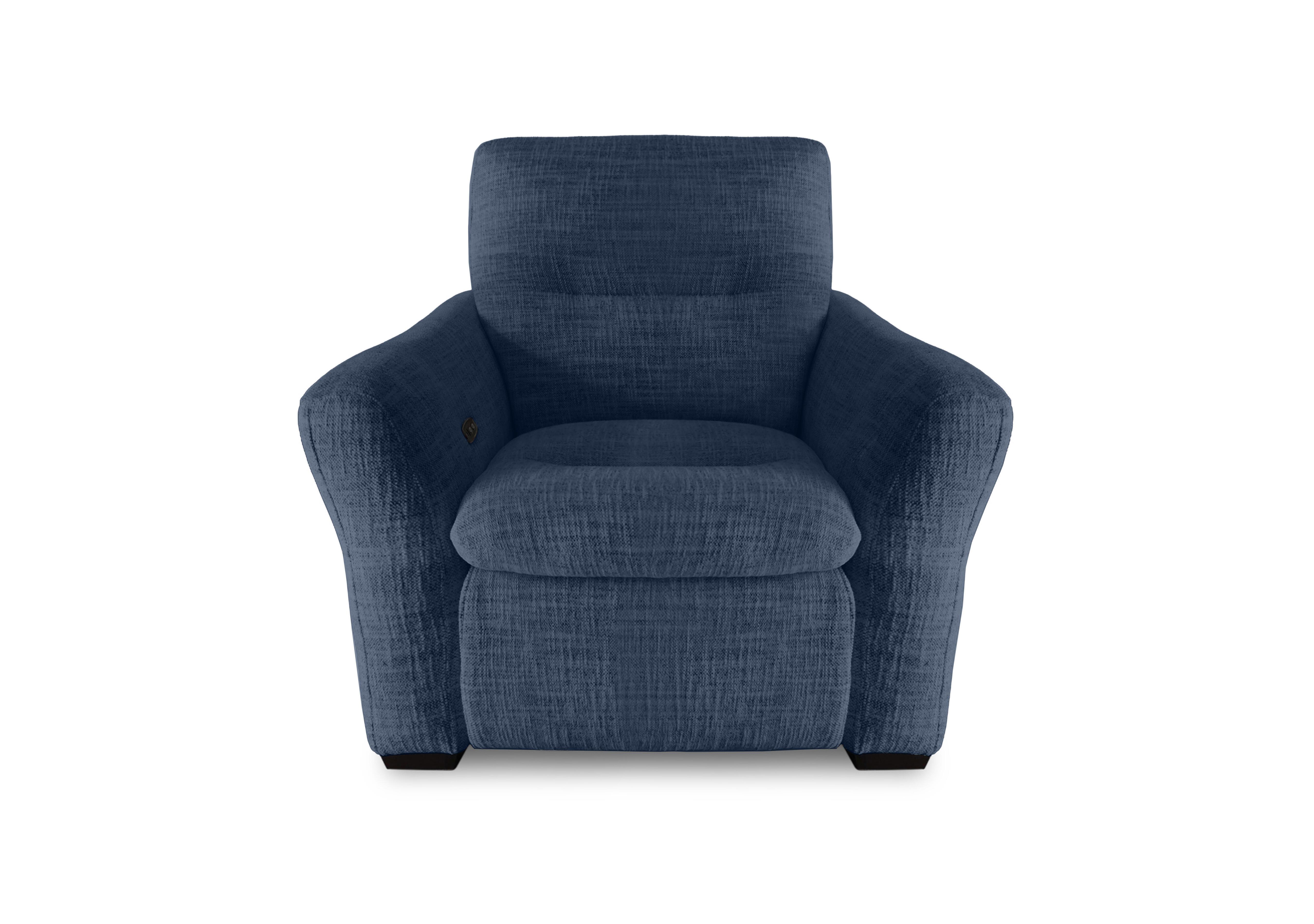 Restore Fabric Power Recliner Chair in Fab-Mga-R10 Dark Denim on Furniture Village