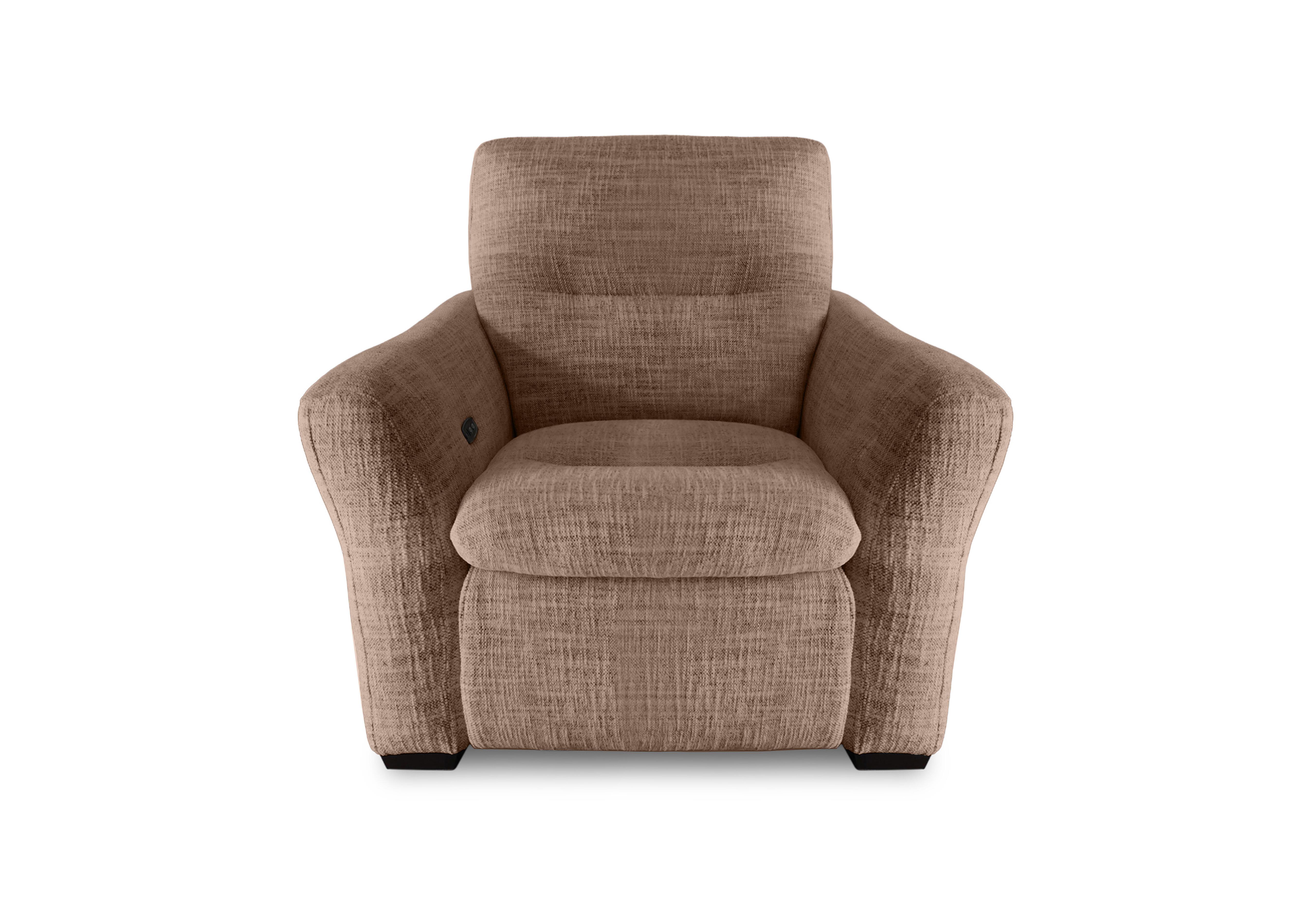 Restore Fabric Power Recliner Chair in Fab-Mga-R13 Light Brown on Furniture Village