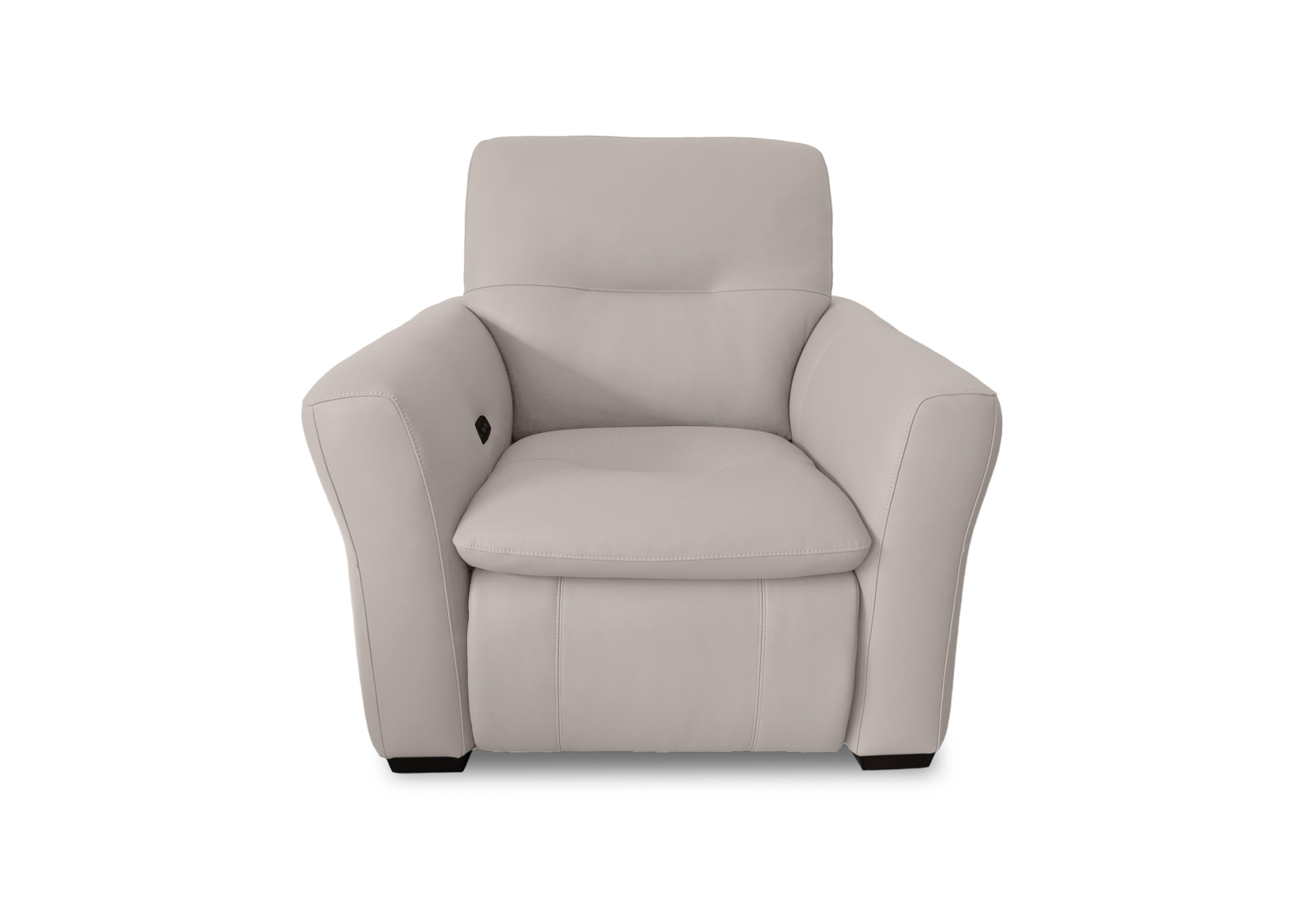 Restore Leather Power Recliner Chair in Nc-946b Feather Grey on Furniture Village