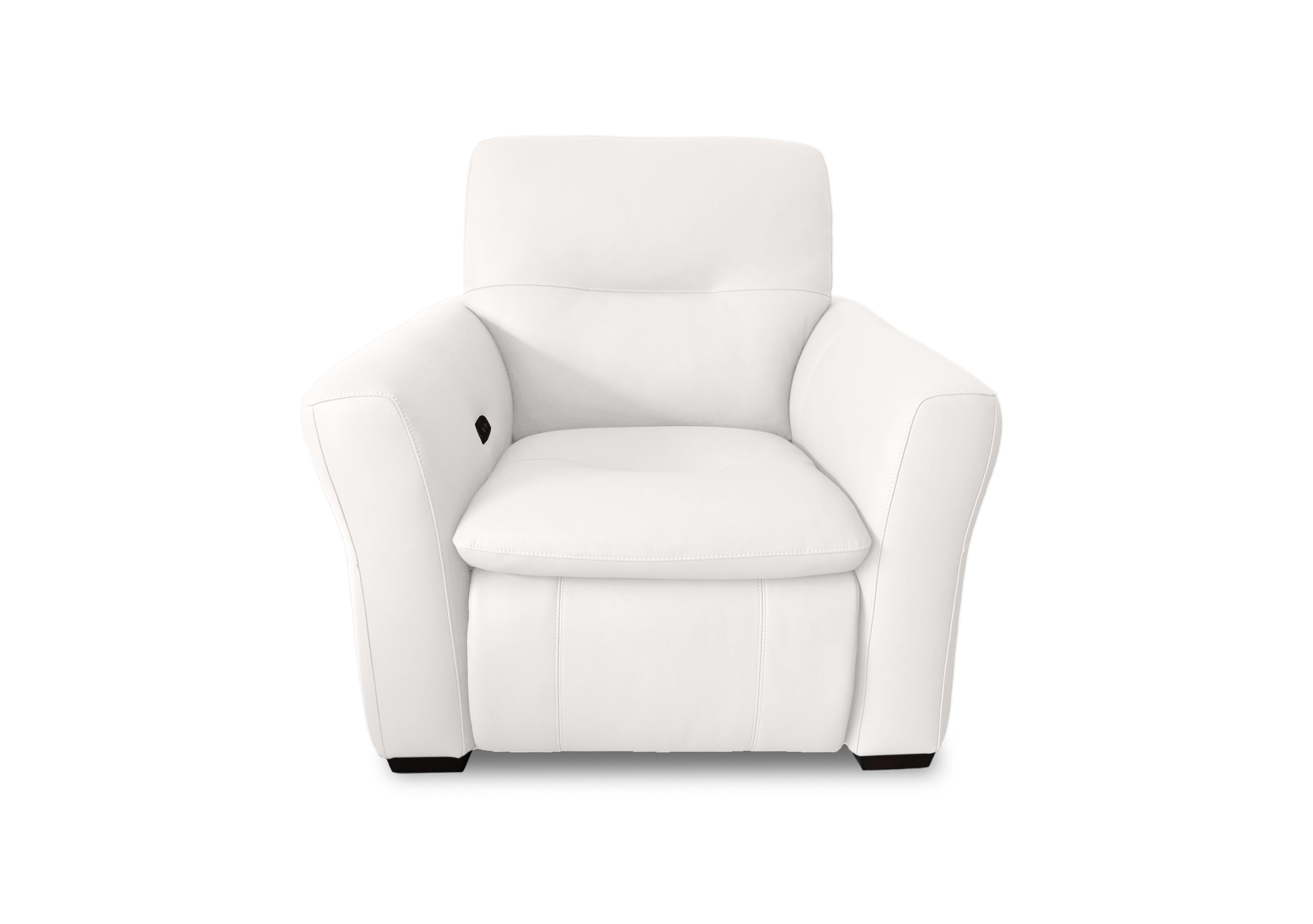 Restore Leather Power Recliner Chair in Nw-420e Star White on Furniture Village