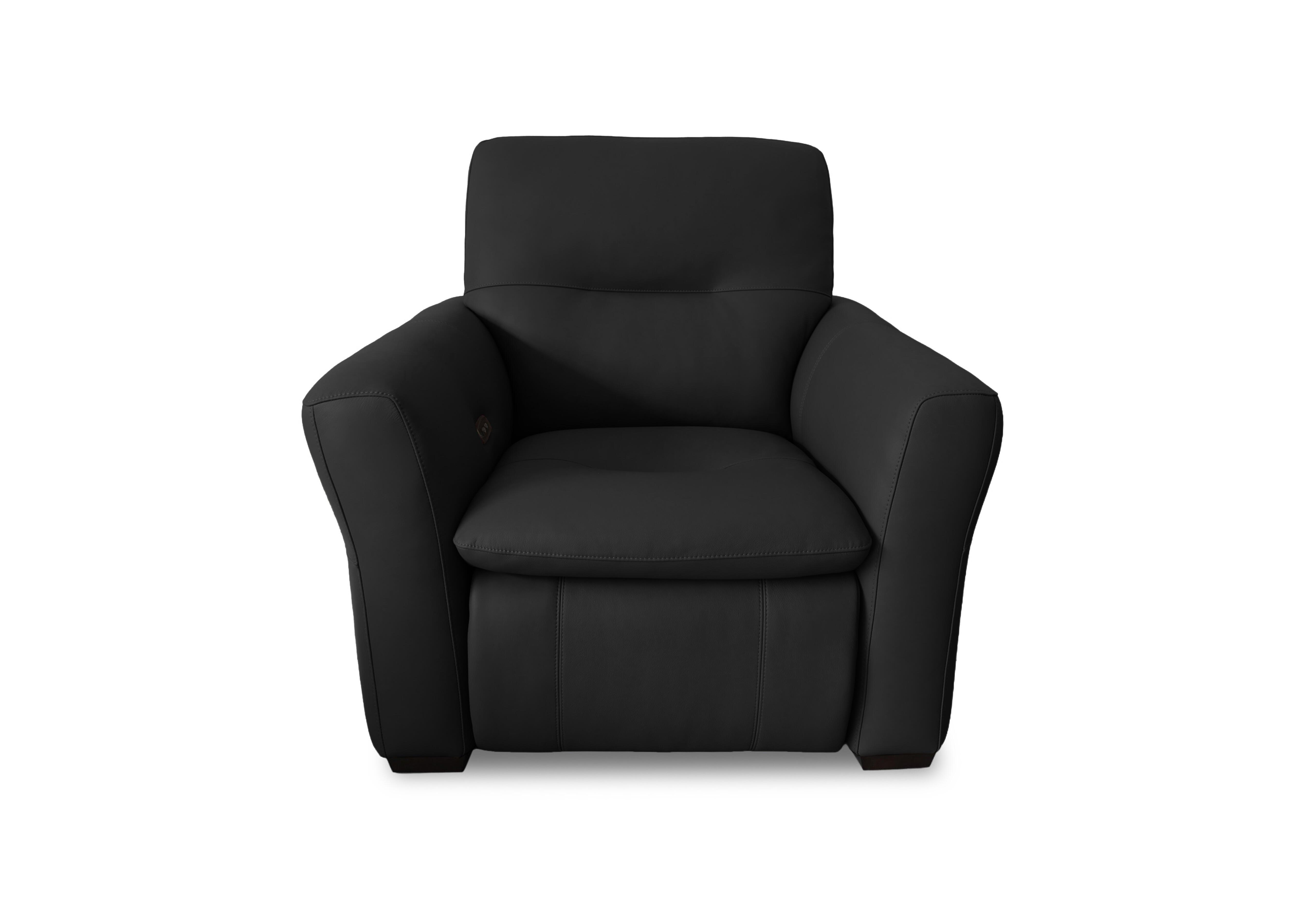 Restore Leather Armchair in Nw-520e Black on Furniture Village