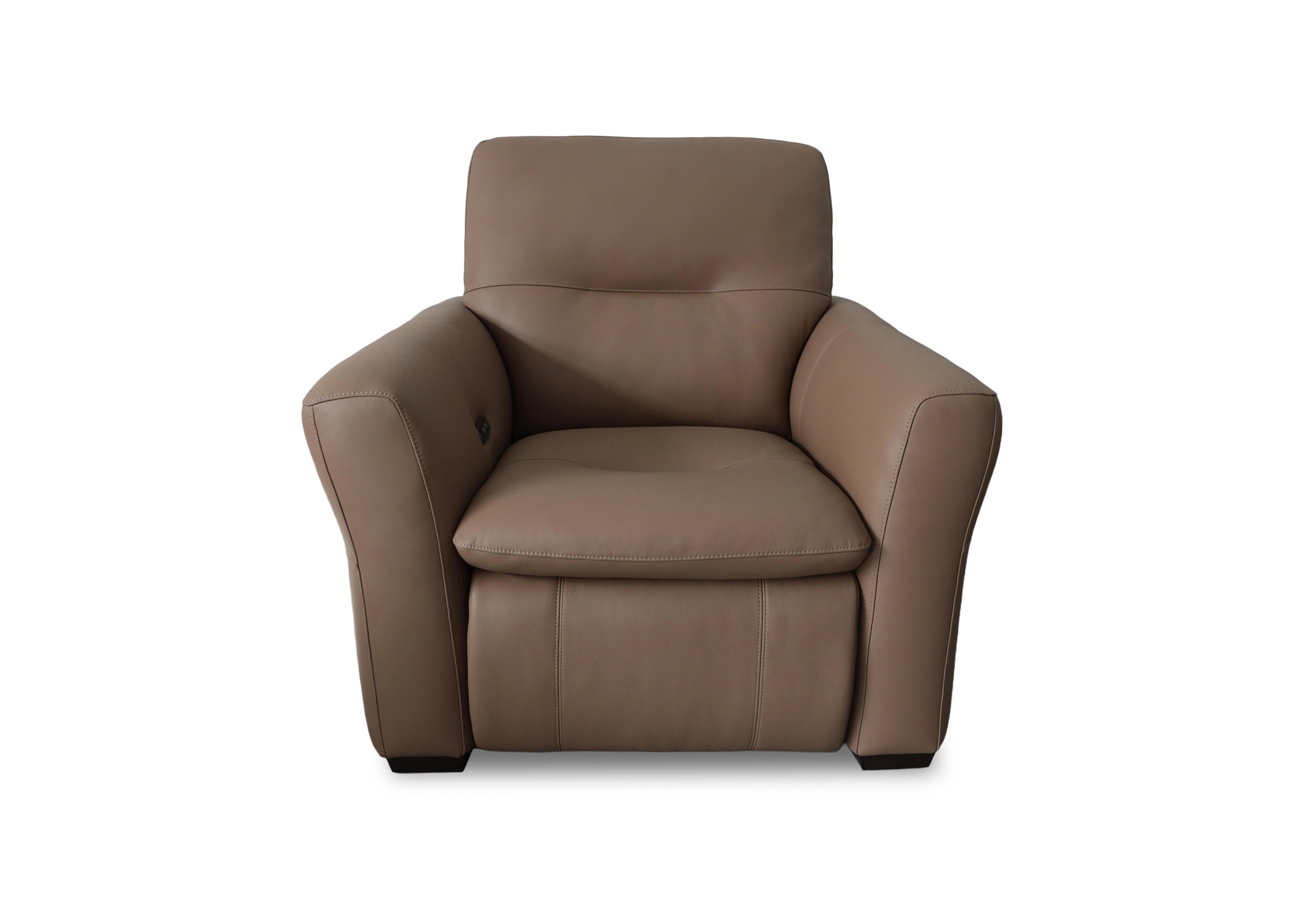 Restore Leather Power Recliner Chair in Nw-586e Fawn on Furniture Village