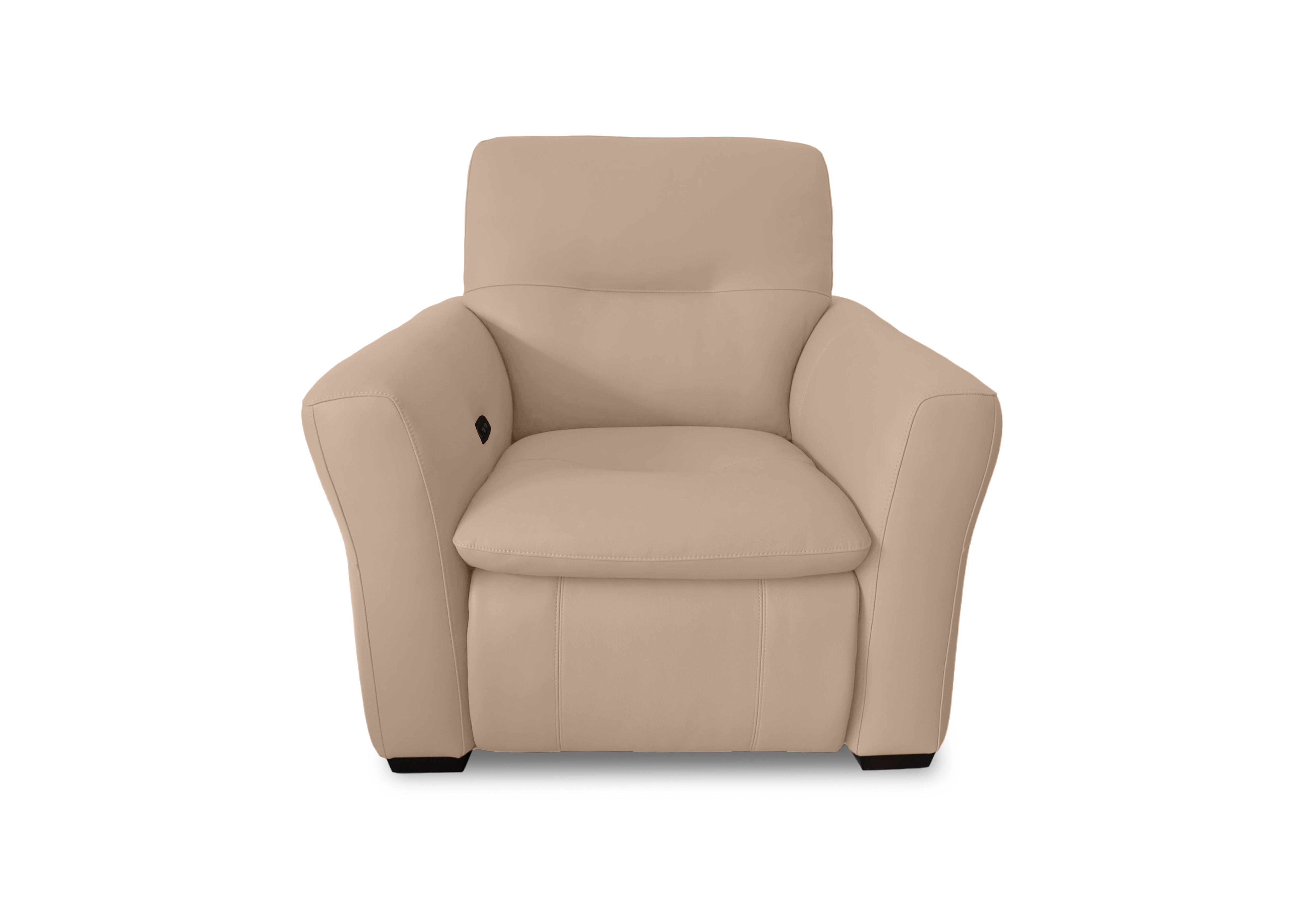 Restore Leather Armchair in Nw-8475 Nude on Furniture Village
