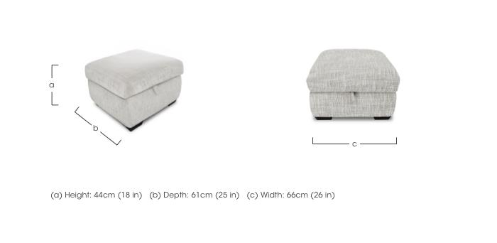 Restore Fabric Storage Footstool in  on Furniture Village