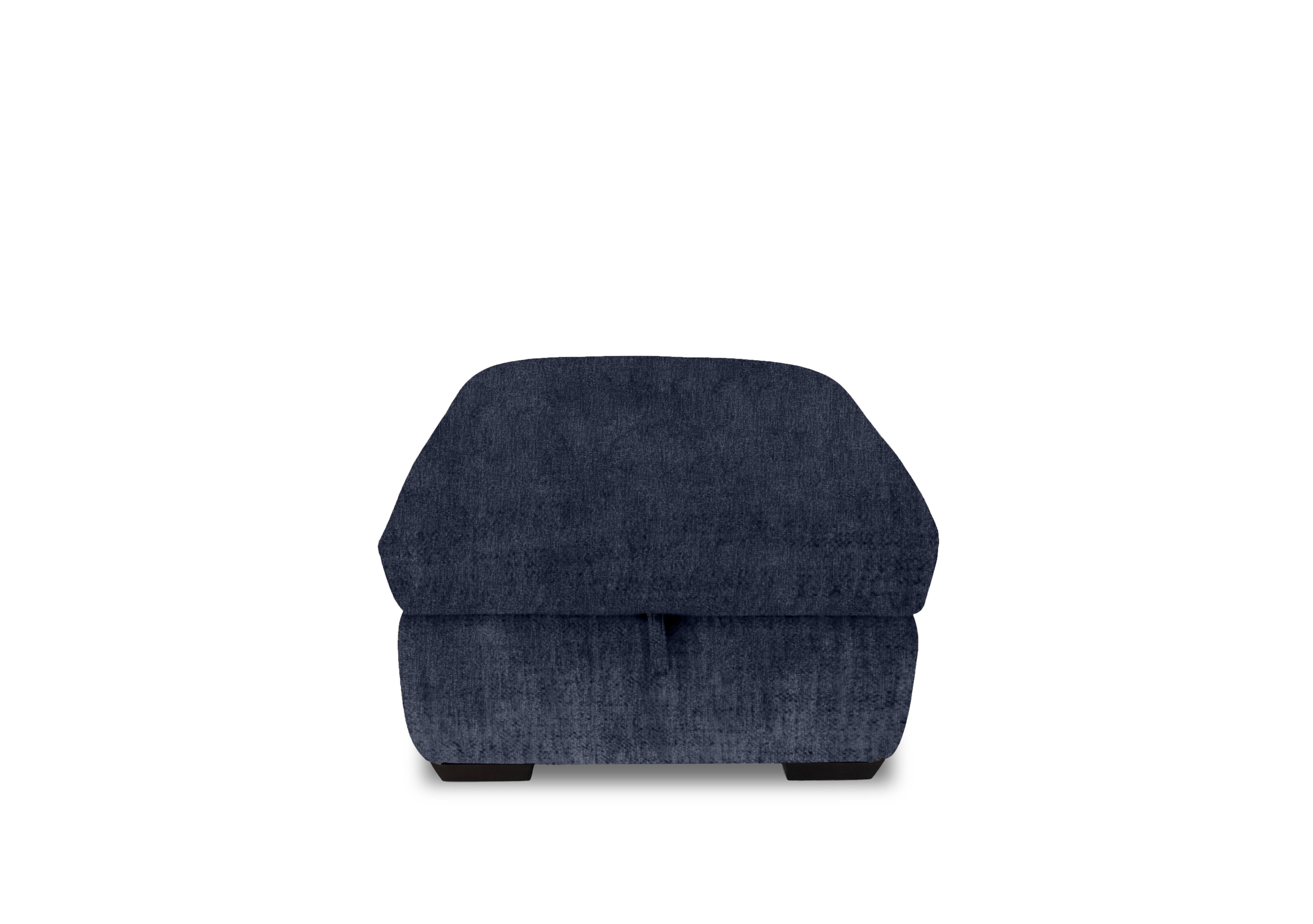 Restore Fabric Storage Footstool in Fab-Crn-101 Ink on Furniture Village
