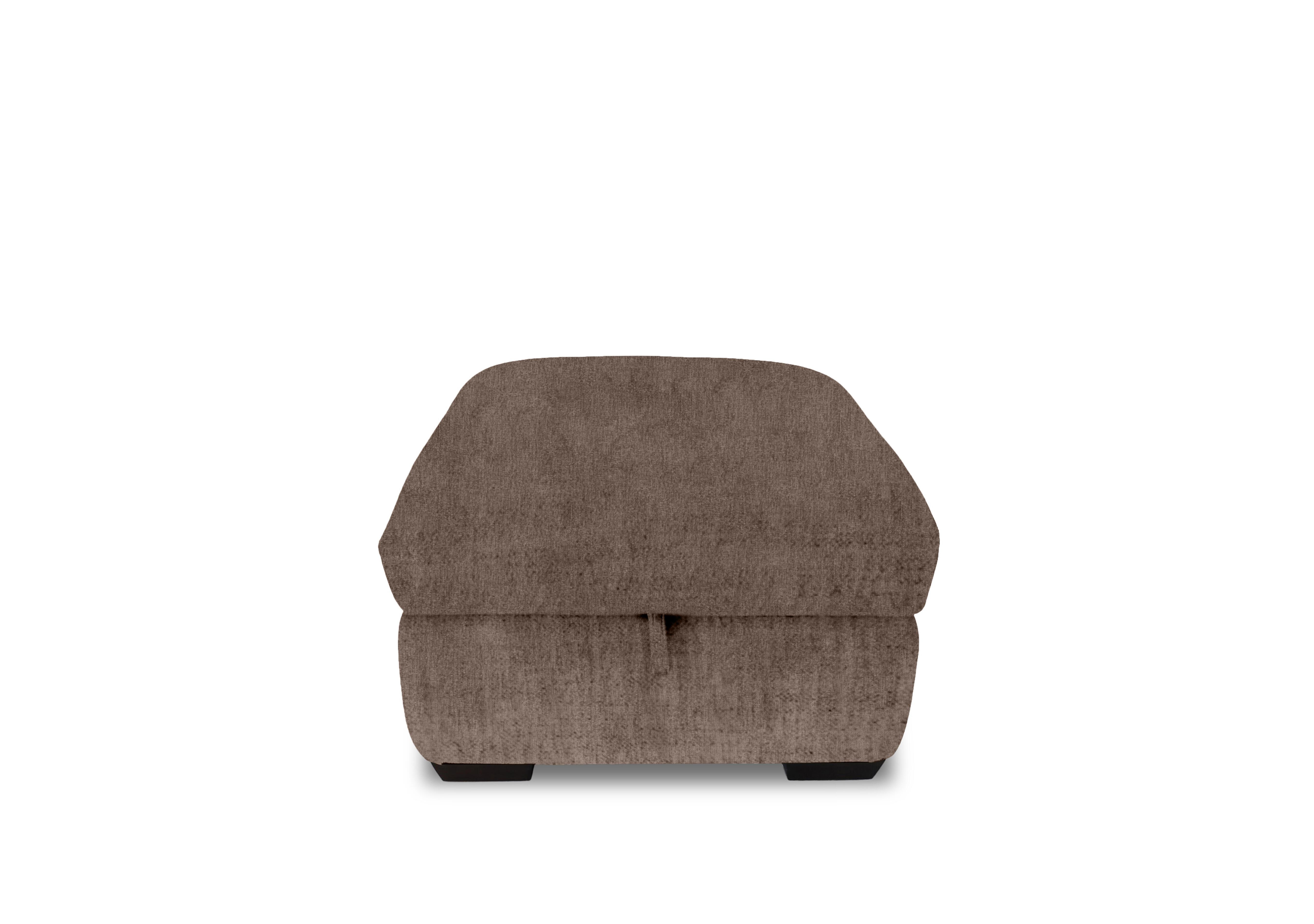 Restore Fabric Storage Footstool in Fab-Crn-431 Brown on Furniture Village