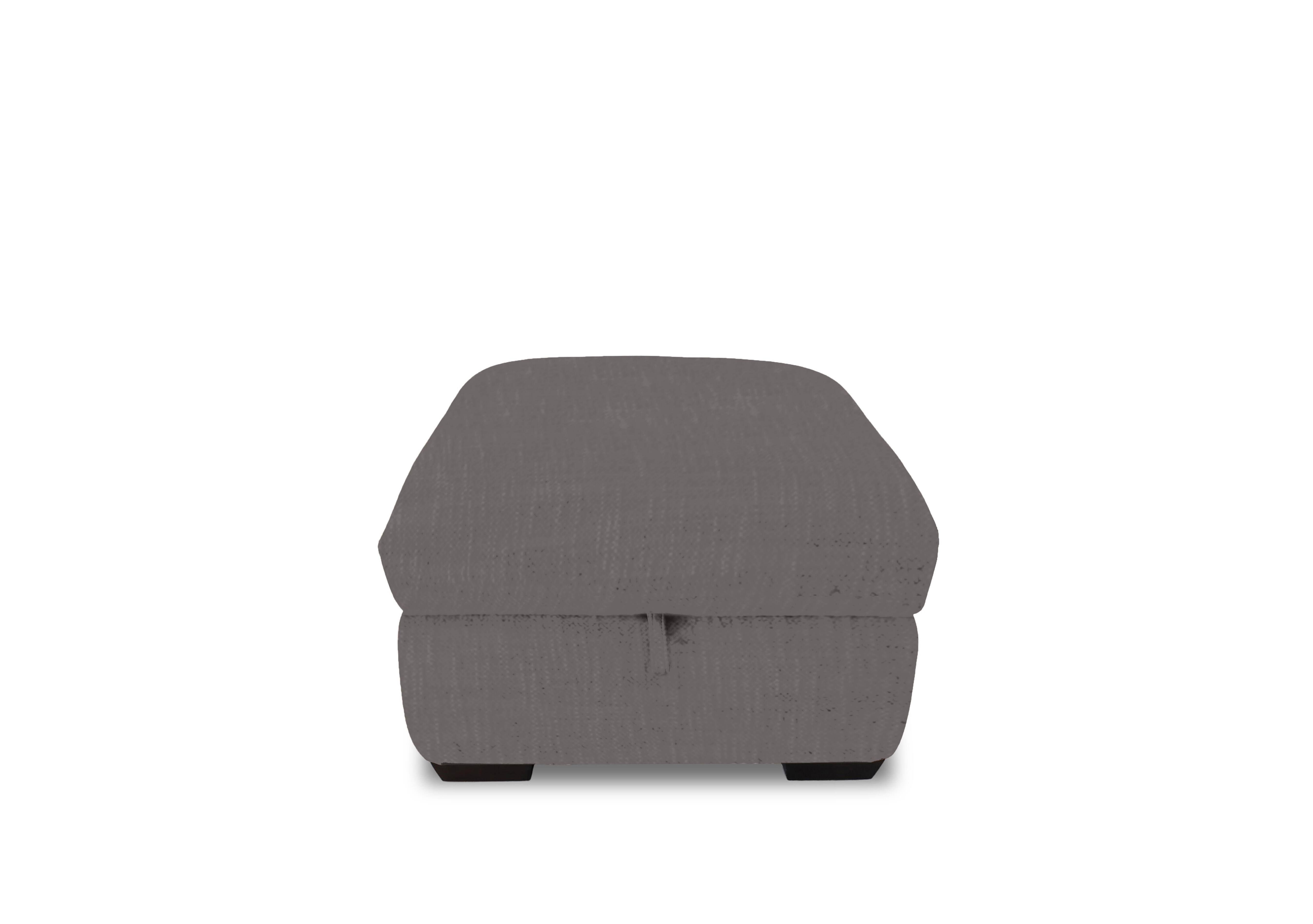 Restore Fabric Storage Footstool in Fab-Dab-R02 Steel Grey on Furniture Village