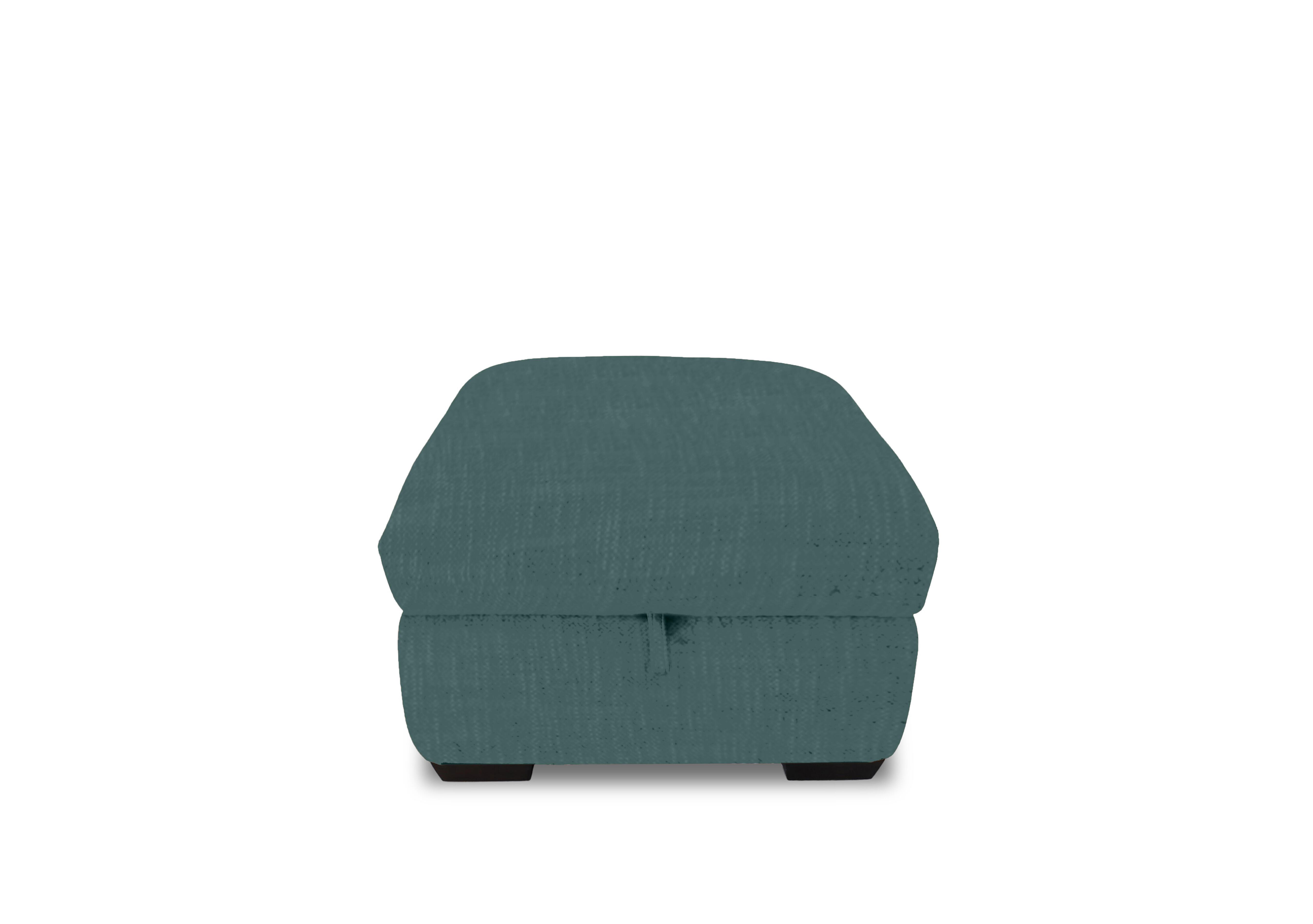 Restore Fabric Storage Footstool in Fab-Dab-R17 Peacock on Furniture Village