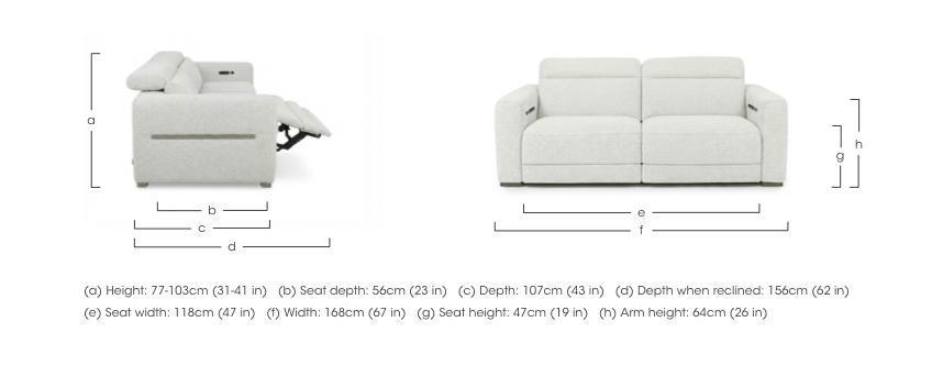 Edison Fabric 2 Seater Sofa in  on Furniture Village