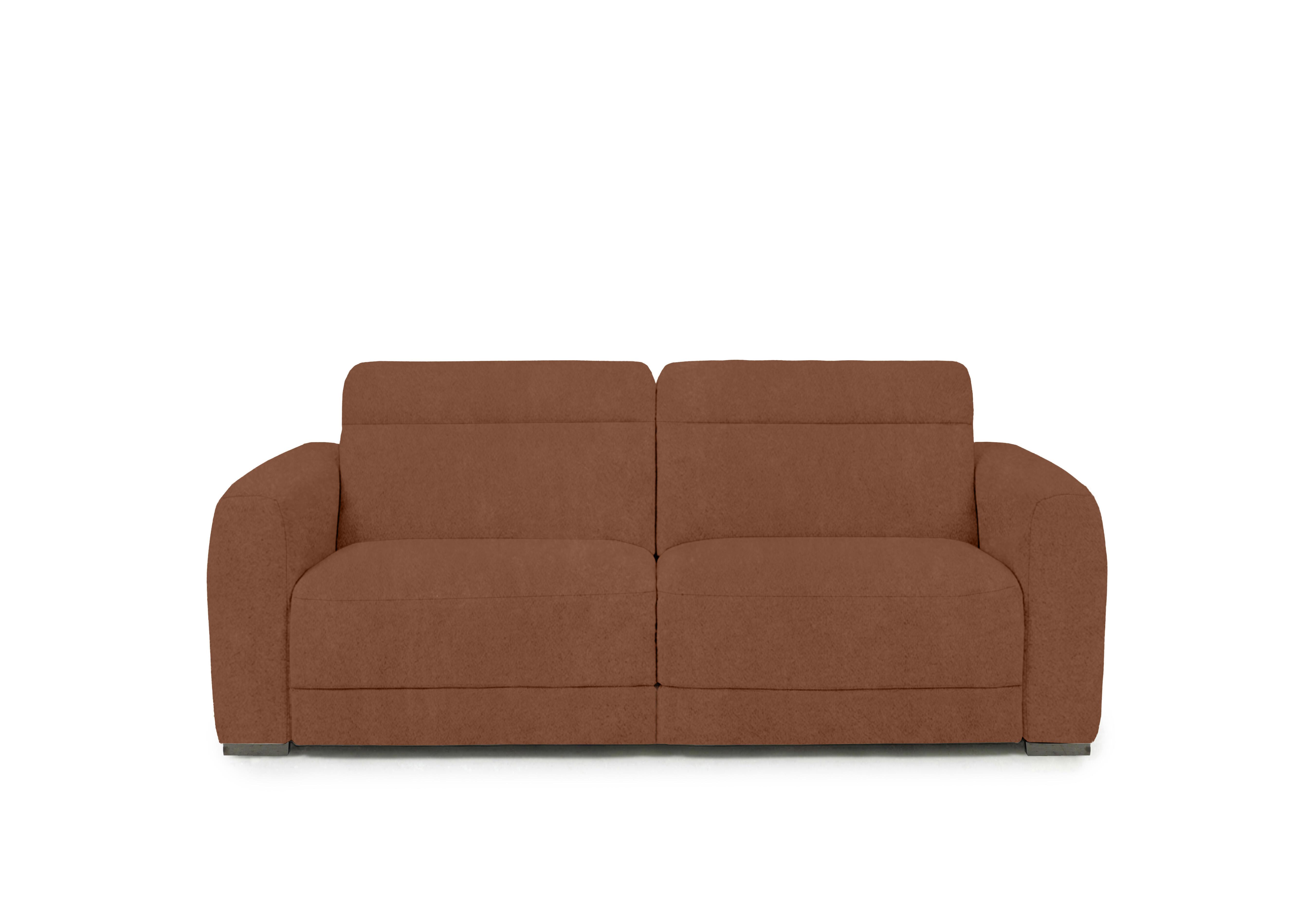 Edison Fabric 2 Seater Sofa in Fab-Dab-R13 Rust Gm on Furniture Village