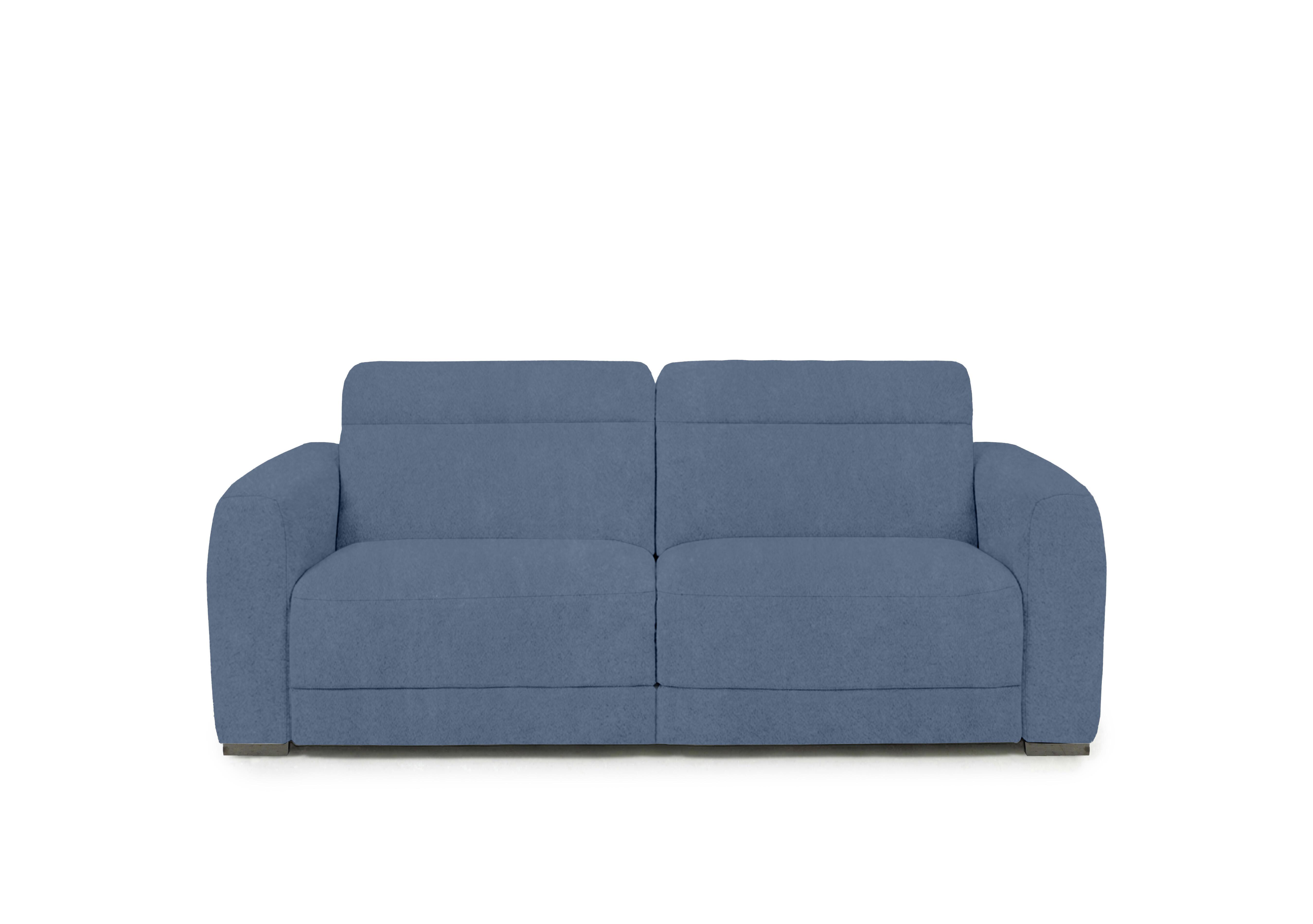 Edison Fabric 2 Seater Sofa in Fab-Dab-R18 Silverish Blue Gm on Furniture Village