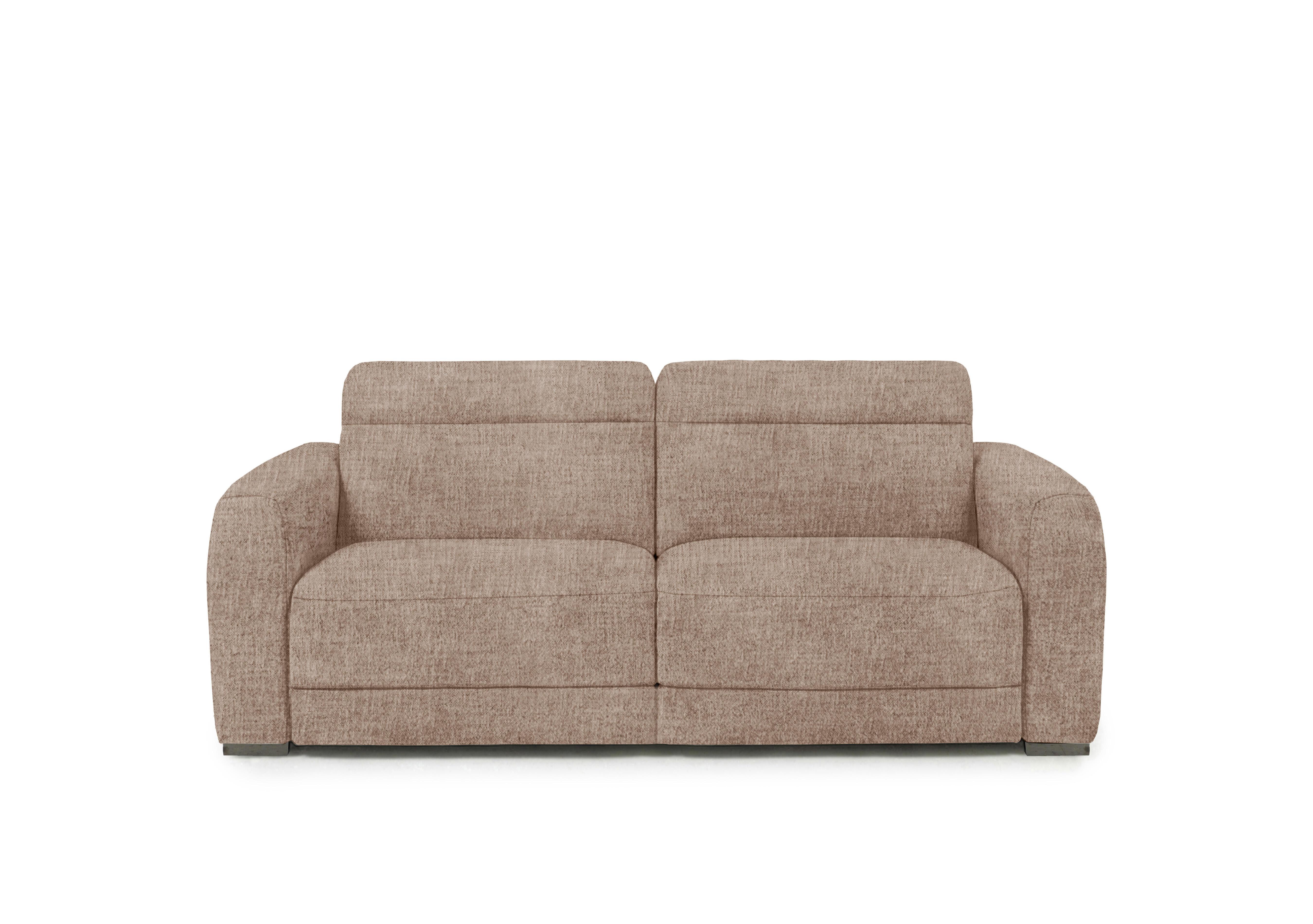 Edison Fabric 2 Seater Sofa in Fab-Mga-R13 Light Brown Gm on Furniture Village