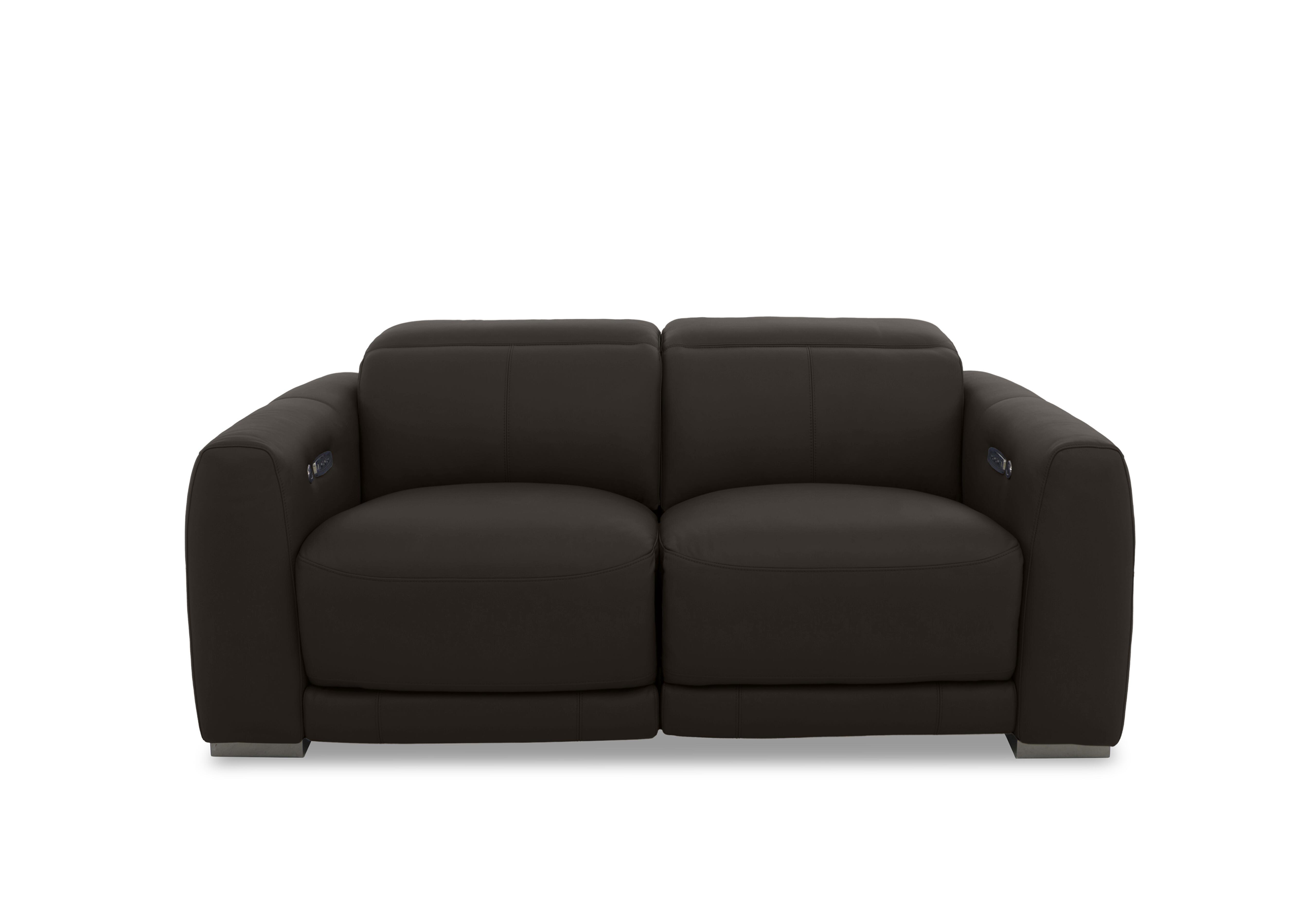 Edison Leather 2 Seater Sofa in Nw-1748 Dark Chocolate Gm on Furniture Village