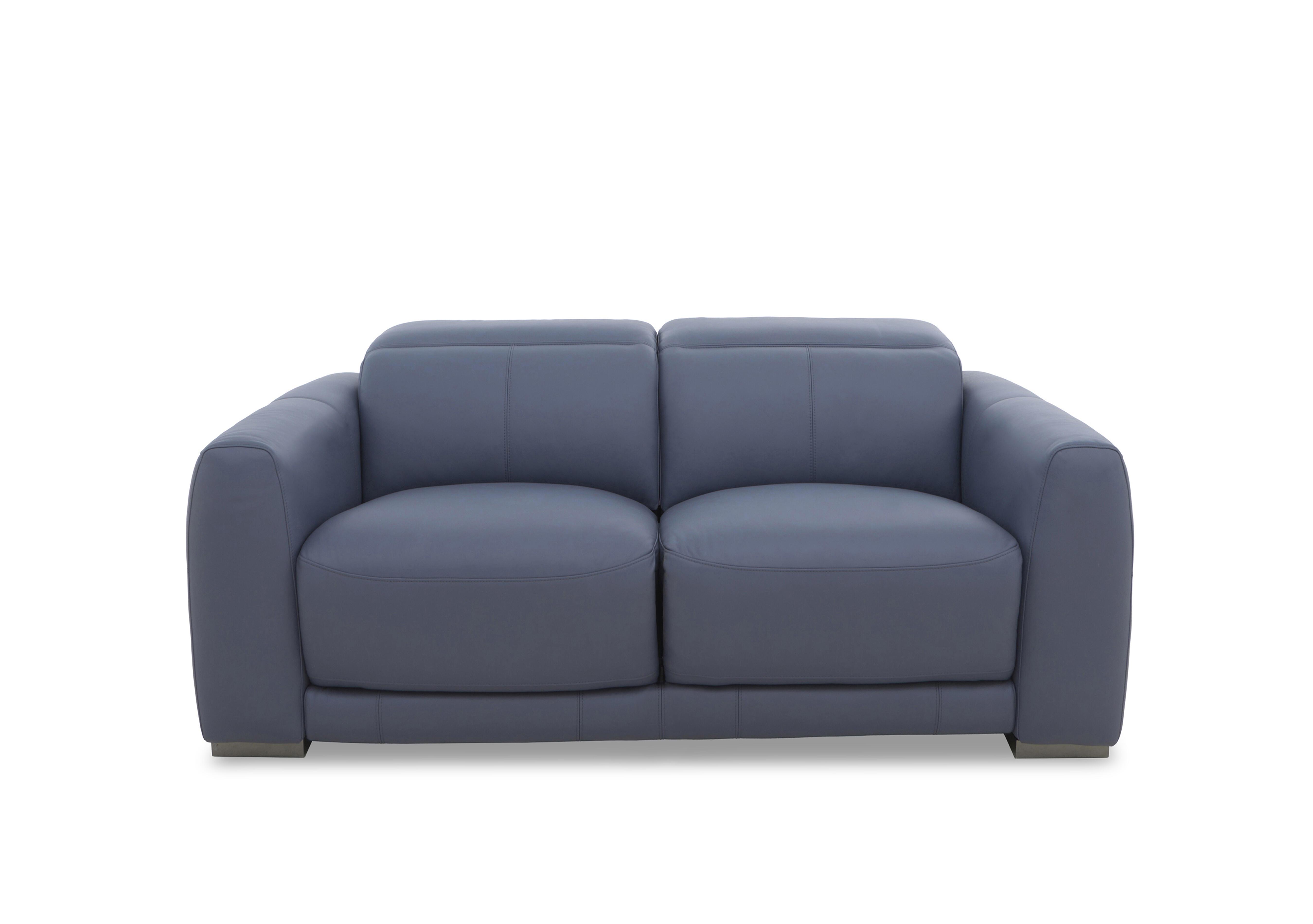 Edison Leather 2 Seater Sofa in Nw-681e Ocean Gm on Furniture Village
