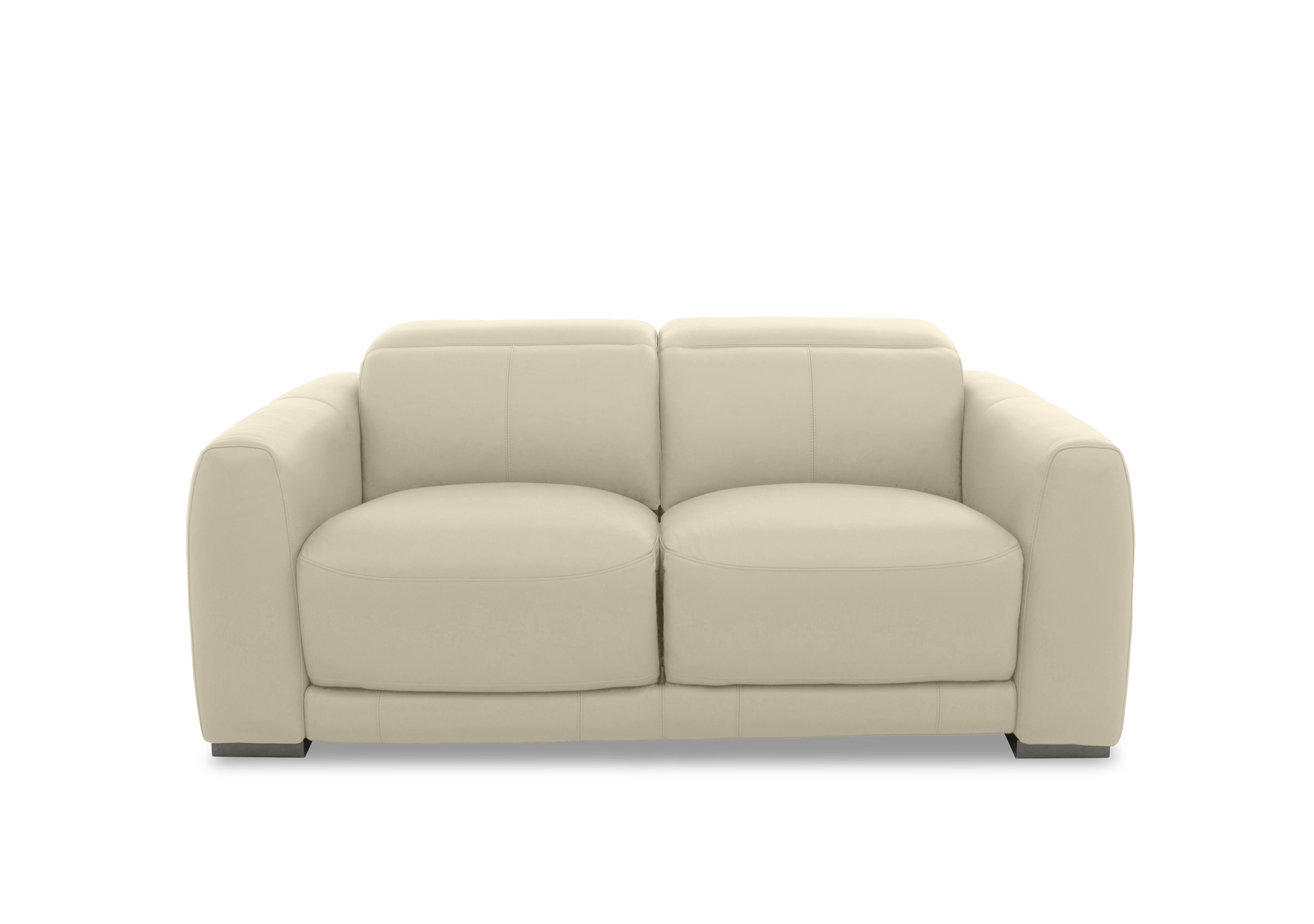 Edison Leather 2 Seater Sofa in Nw-862c Bisque Gm on Furniture Village