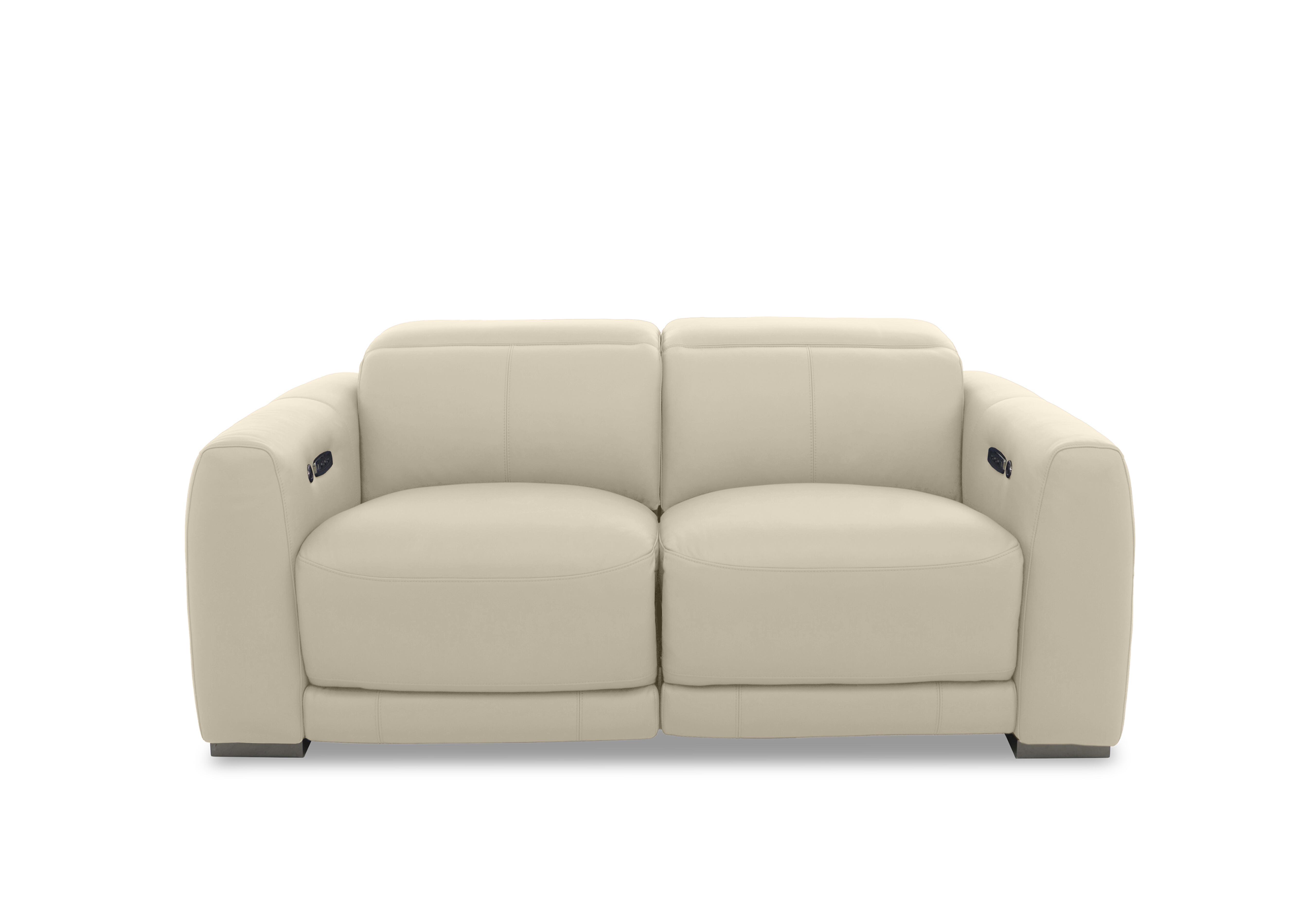 Edison Leather 2 Seater Sofa in Nw-862c Bisque Gm on Furniture Village