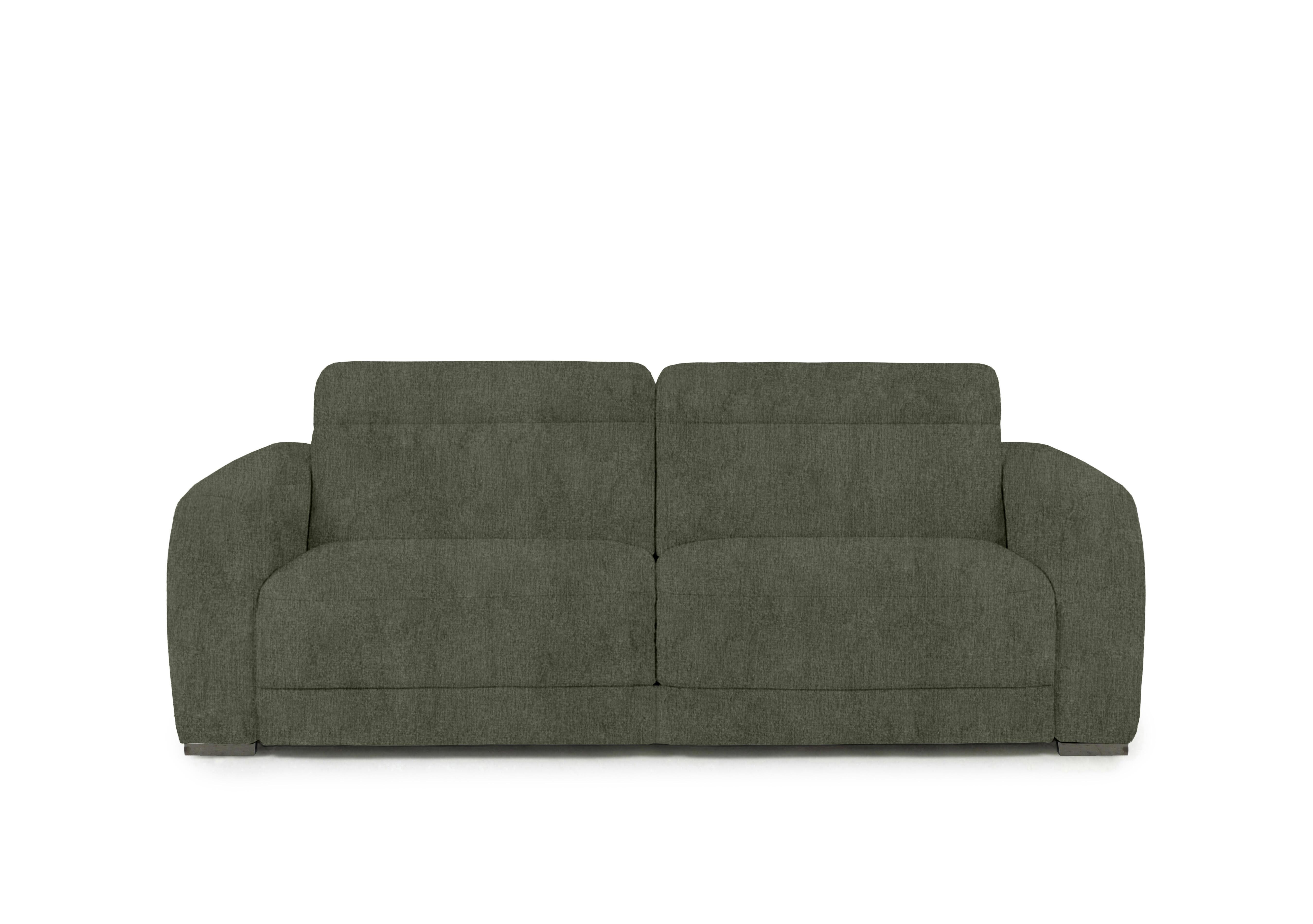 Edison Fabric 3 Seater Sofa in Fab-Crn-R353 Forest Green Gm on Furniture Village