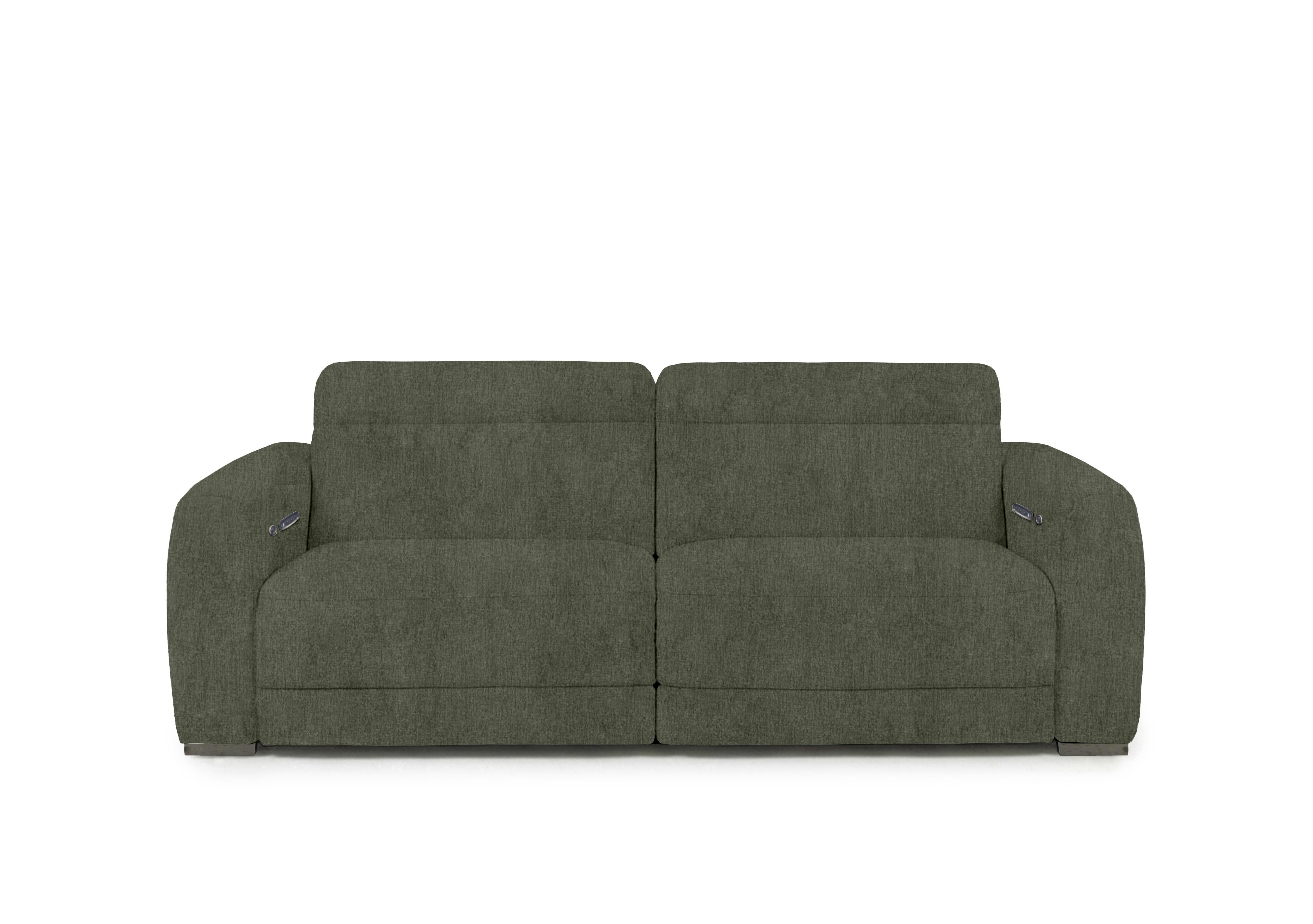 Edison Fabric 3 Seater Sofa in Fab-Crn-R353 Forest Green Gm on Furniture Village