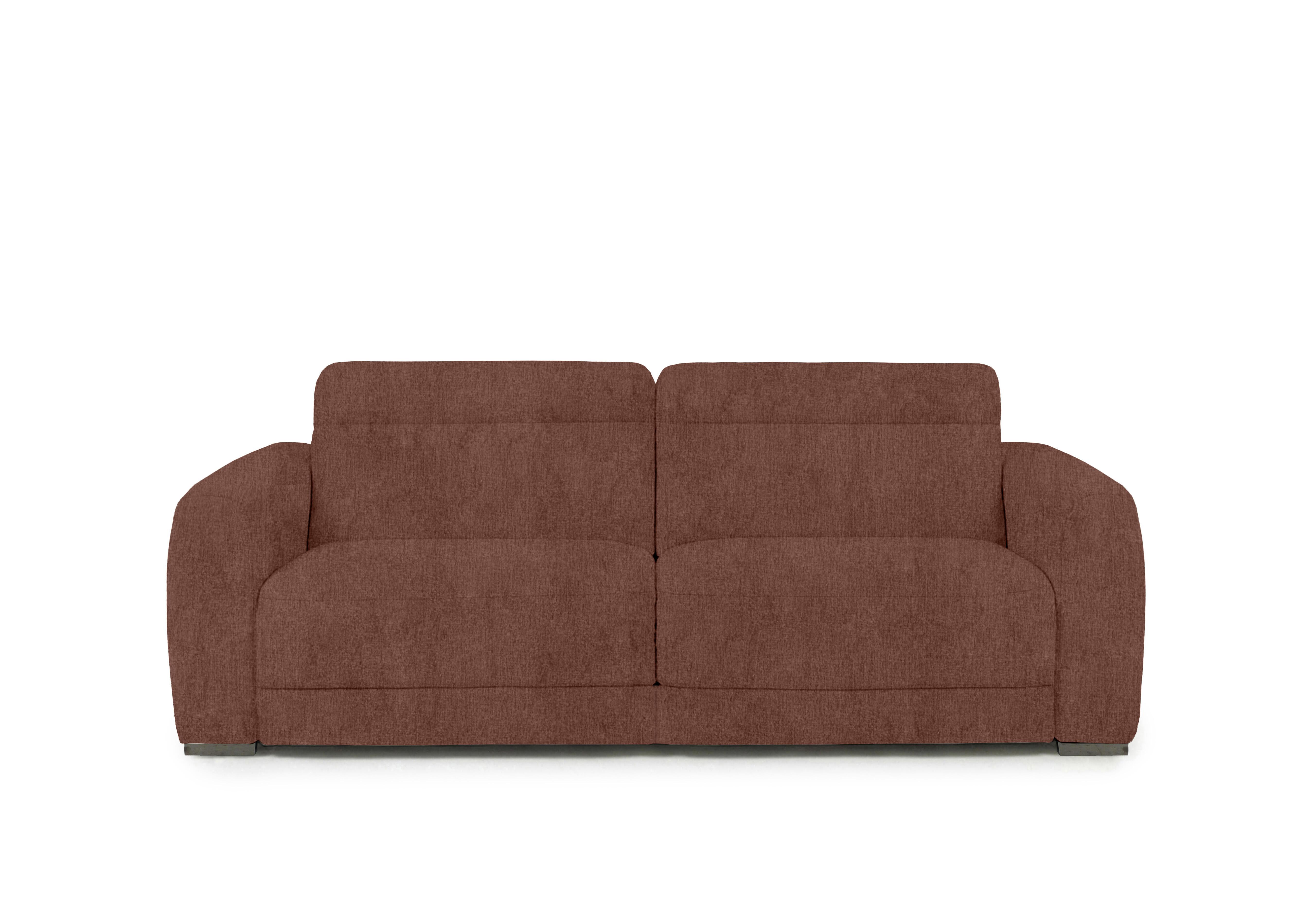 Edison Fabric 3 Seater Sofa in Fab-Crn-R500 Caramel Gm on Furniture Village