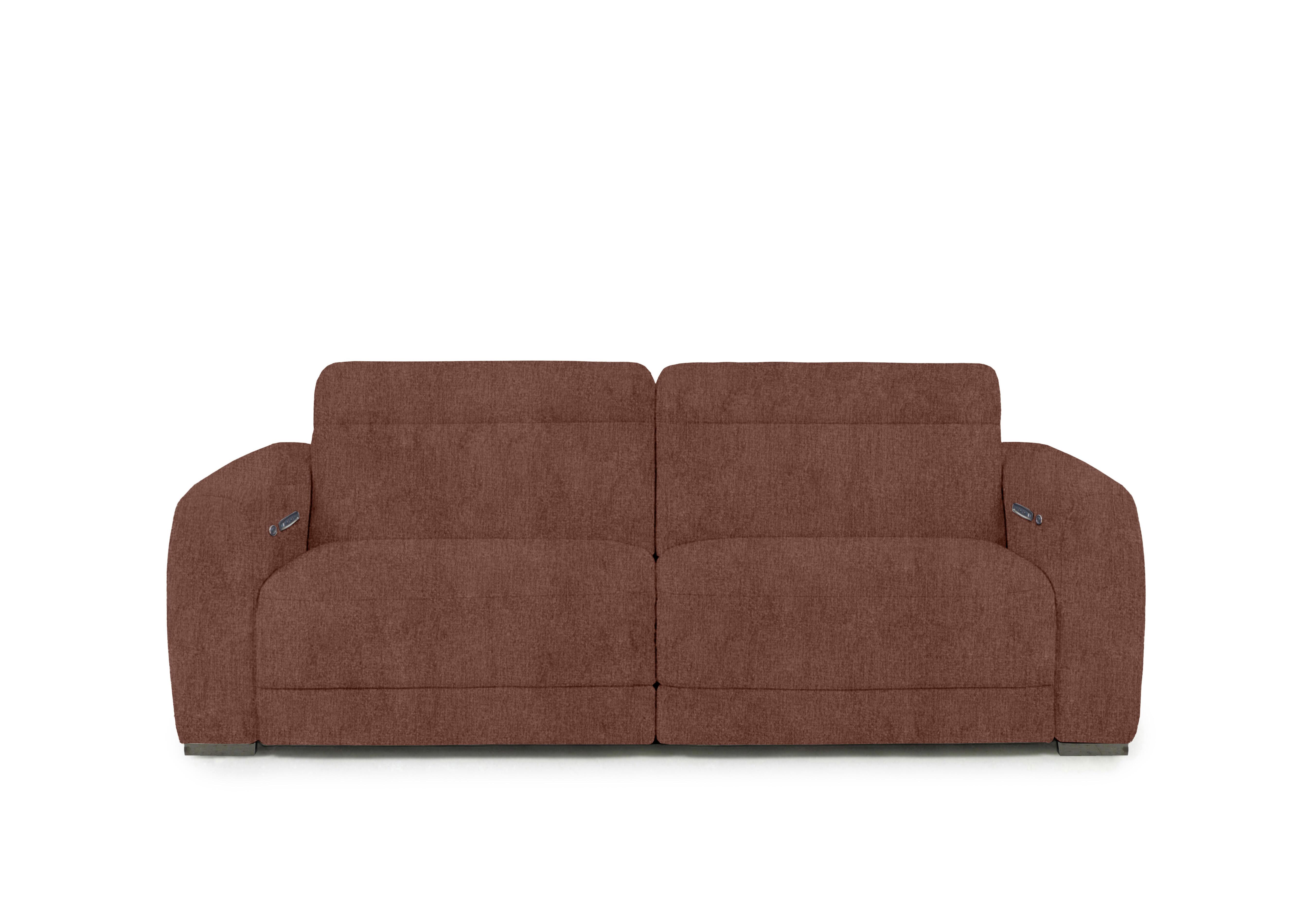 Edison Fabric 3 Seater Sofa in Fab-Crn-R500 Caramel Gm on Furniture Village