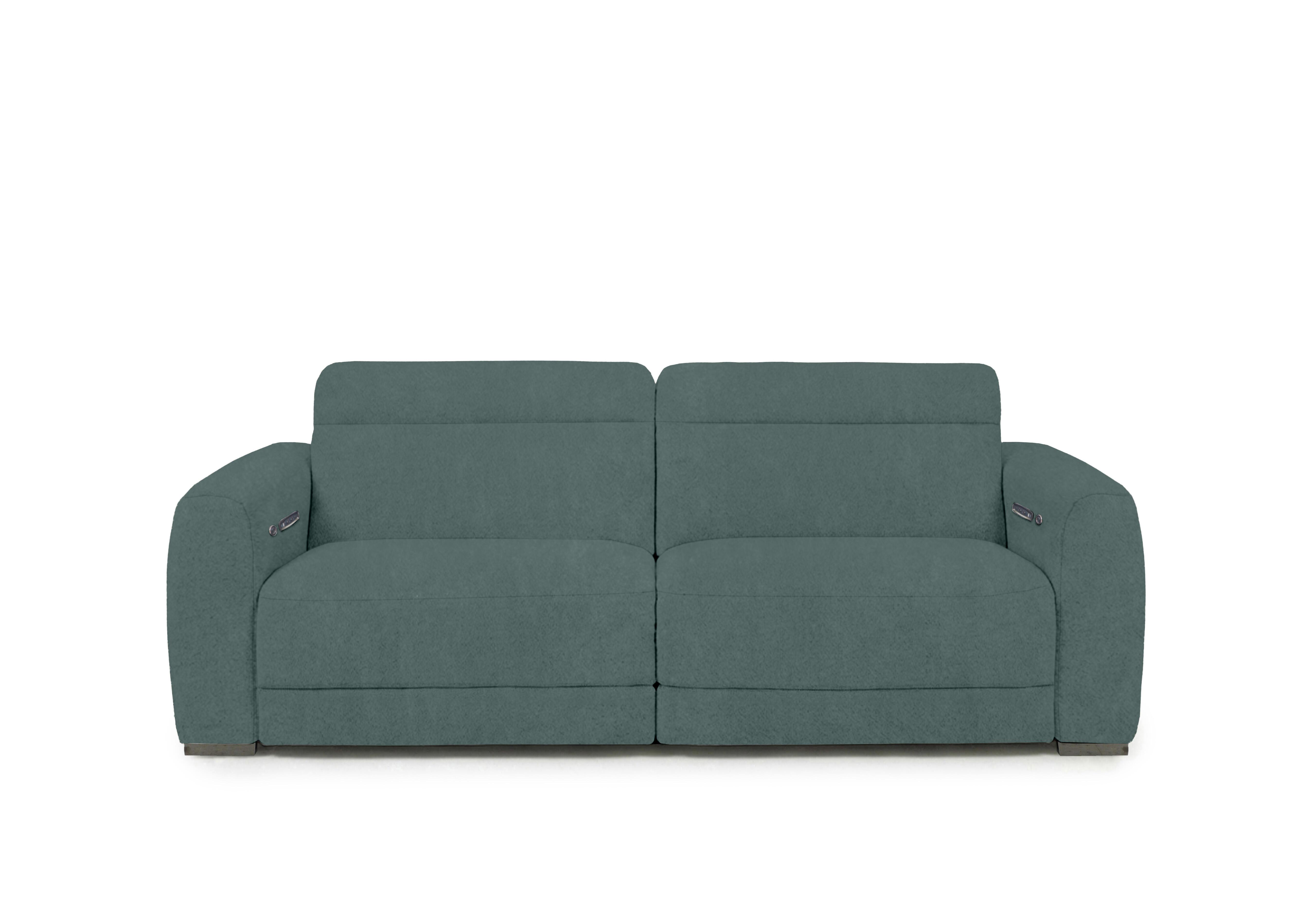 Edison Fabric 3 Seater Sofa in Fab-Dab-R17 Peacock Gm on Furniture Village