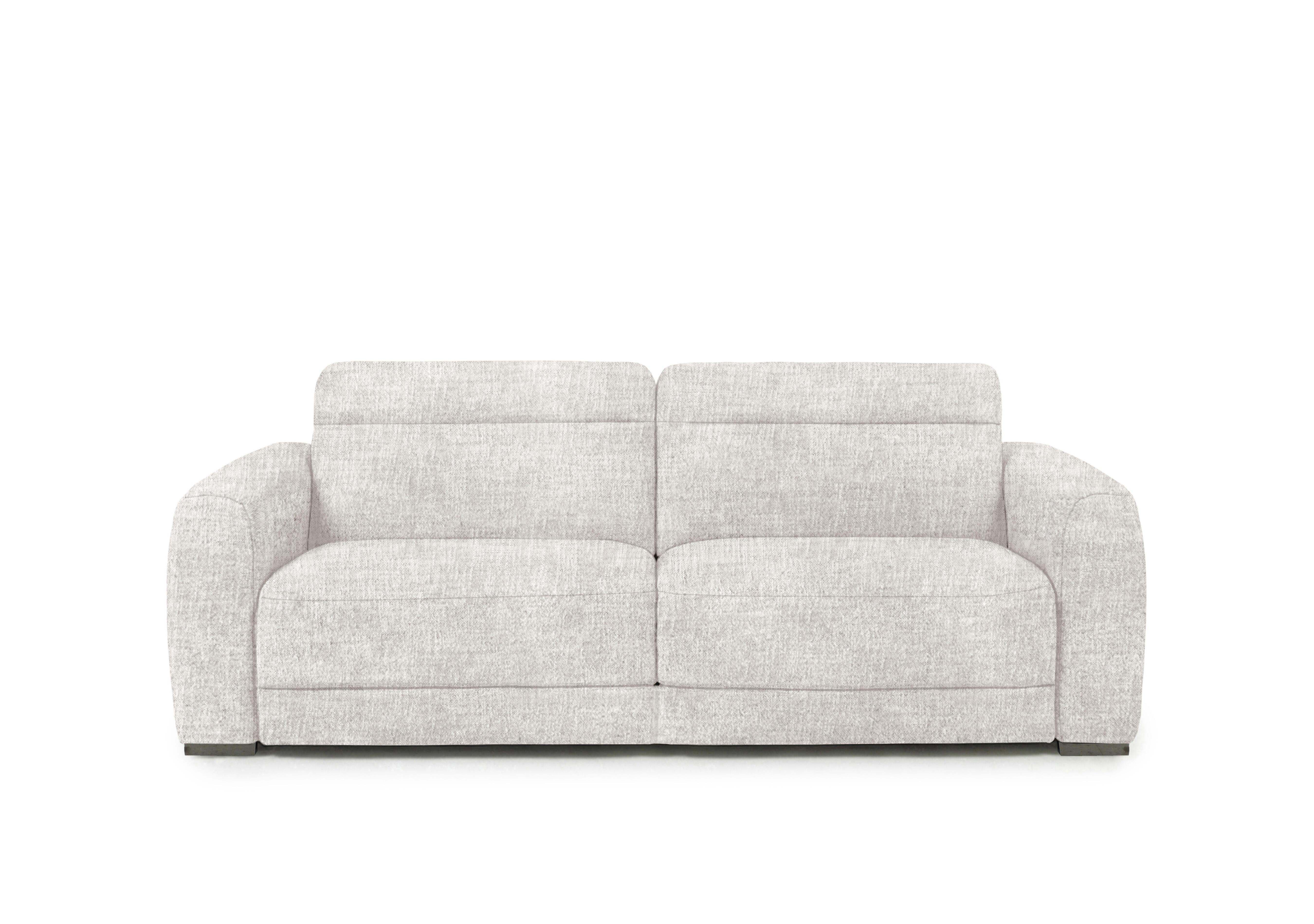Edison Fabric 3 Seater Sofa in Fab-Mga-R04 Beige Gm on Furniture Village