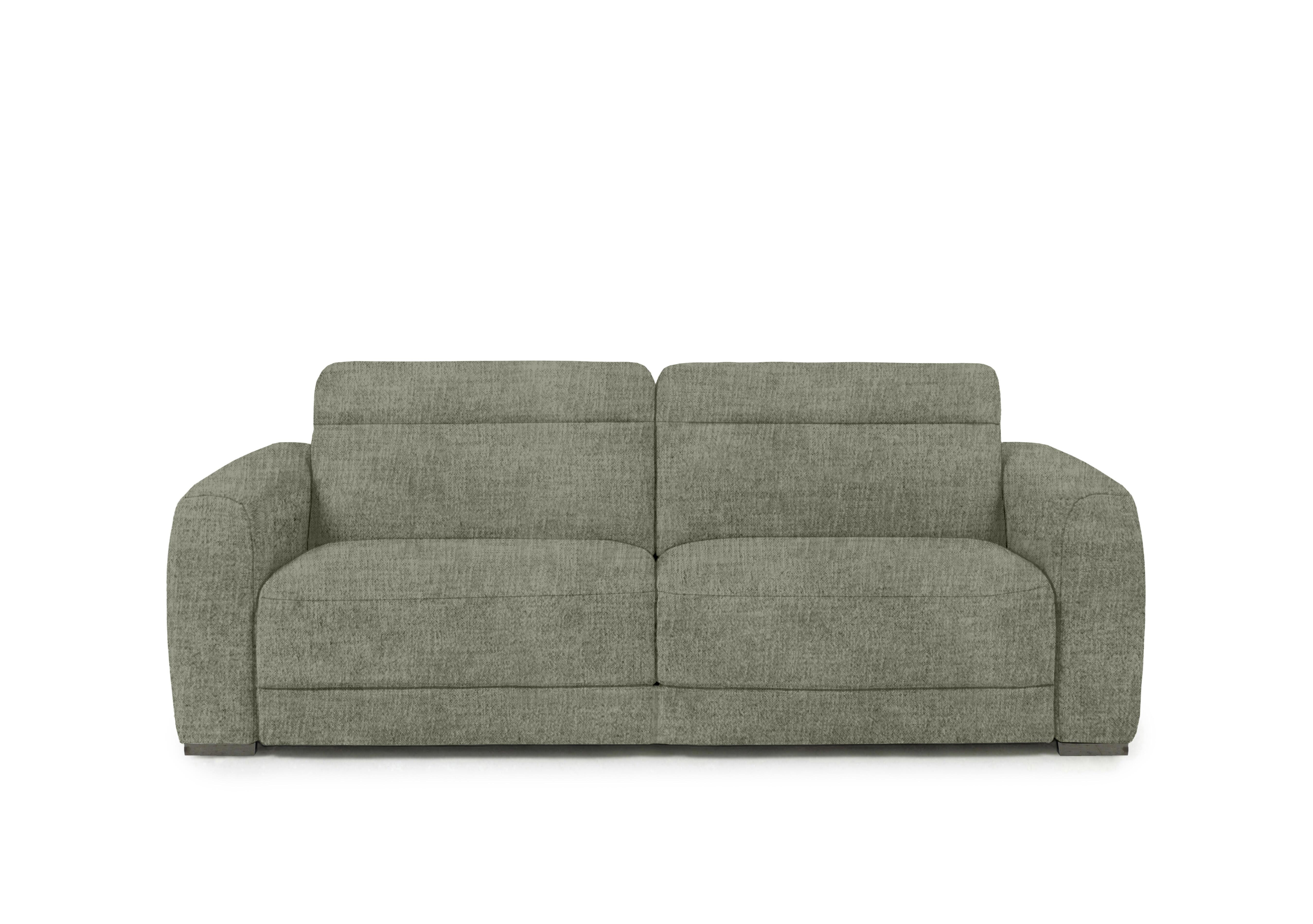 Edison Fabric 3 Seater Sofa in Fab-Mga-R11 Olive Green Gm on Furniture Village