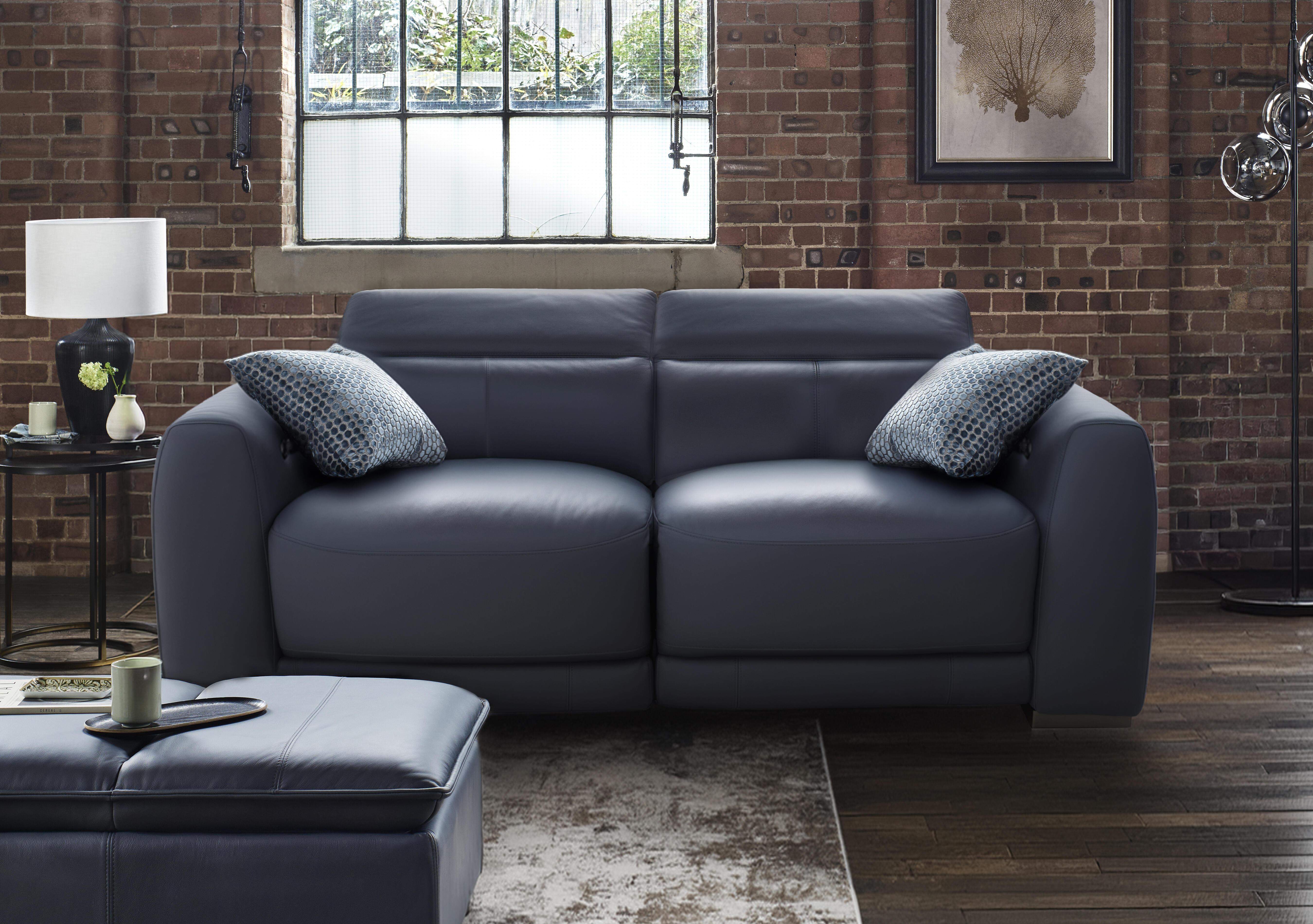 Edison Leather 3 Seater Sofa in  on Furniture Village