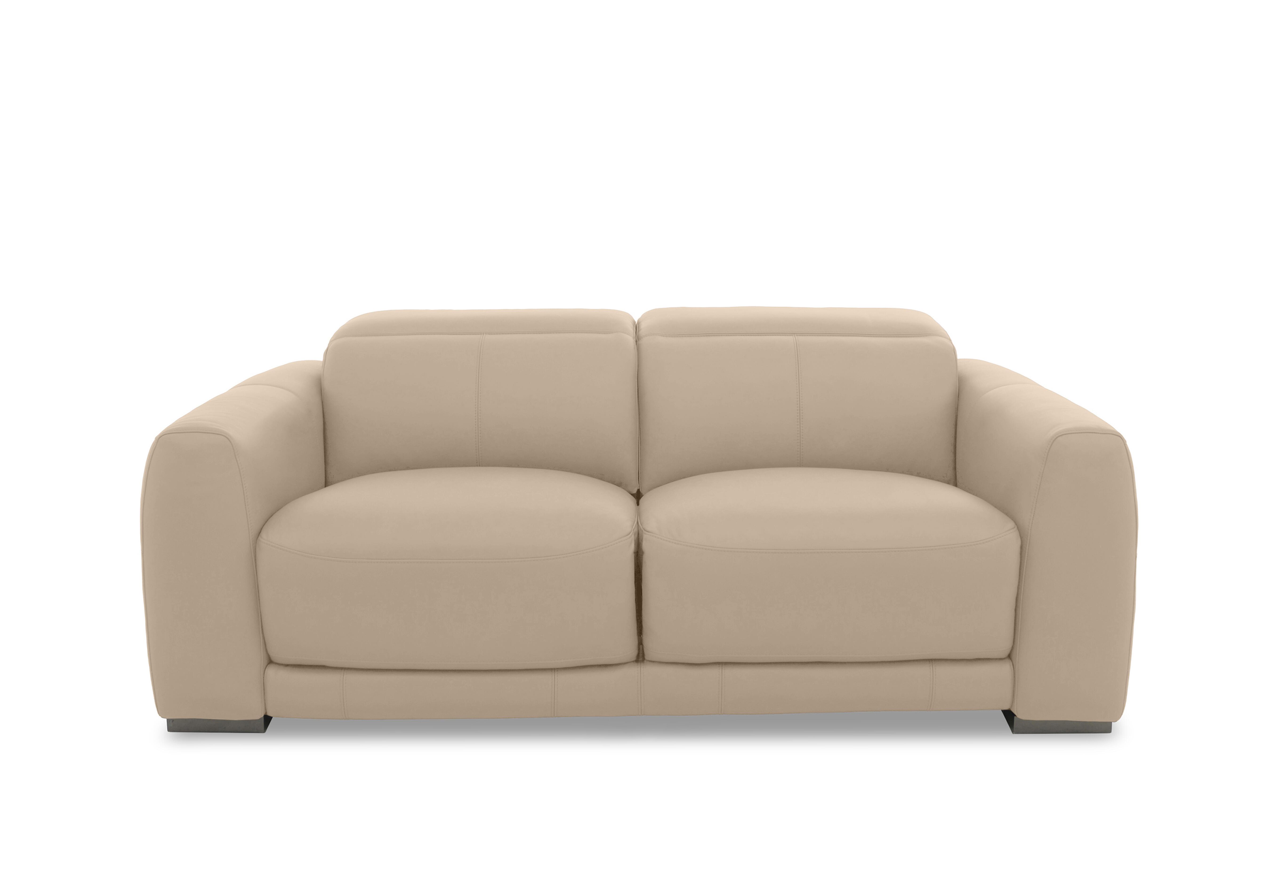 Edison Leather 3 Seater Sofa in Nw-039c Pebble Gm on Furniture Village