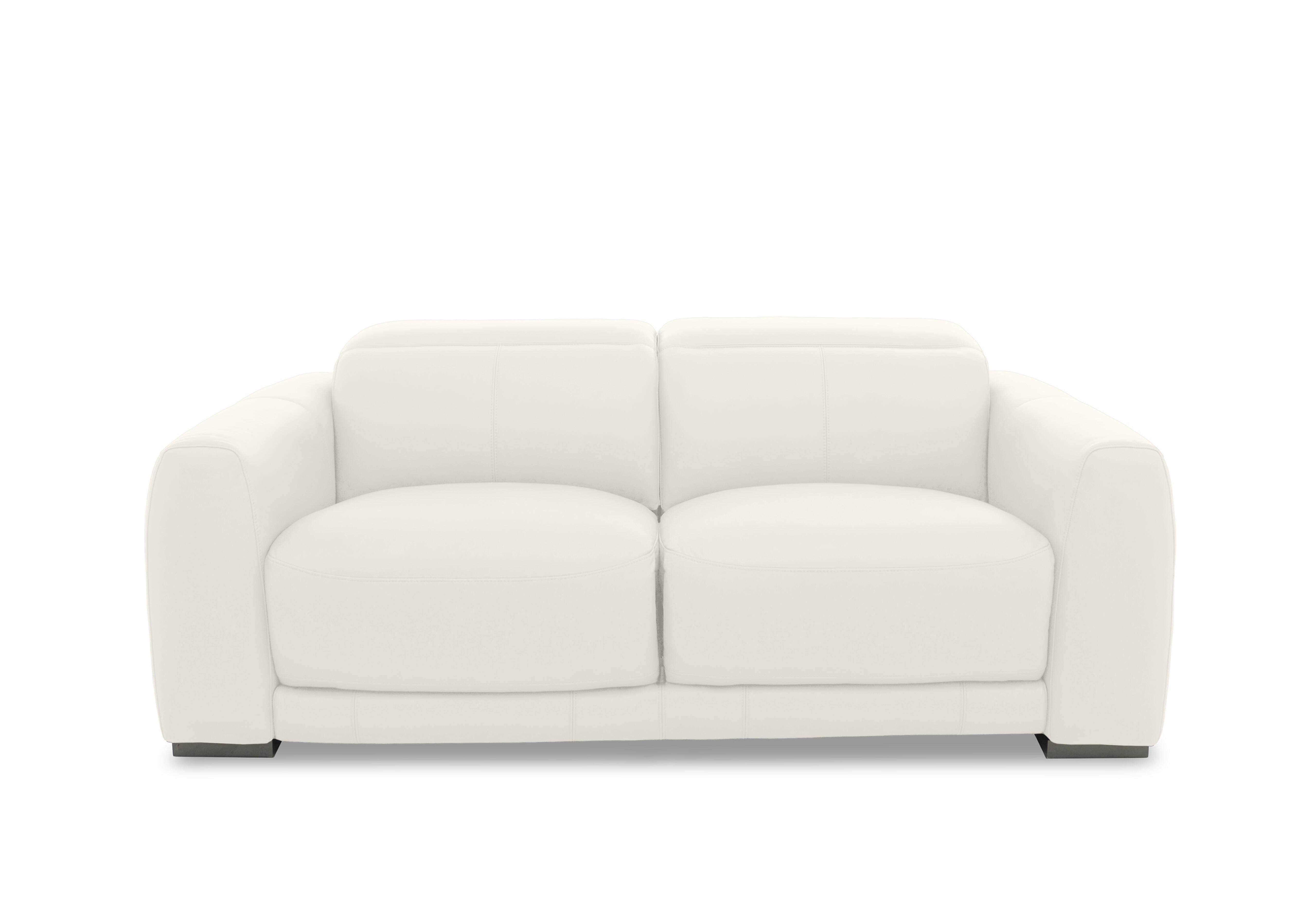 Edison Leather 3 Seater Sofa in Nw-420e Star White Gm on Furniture Village