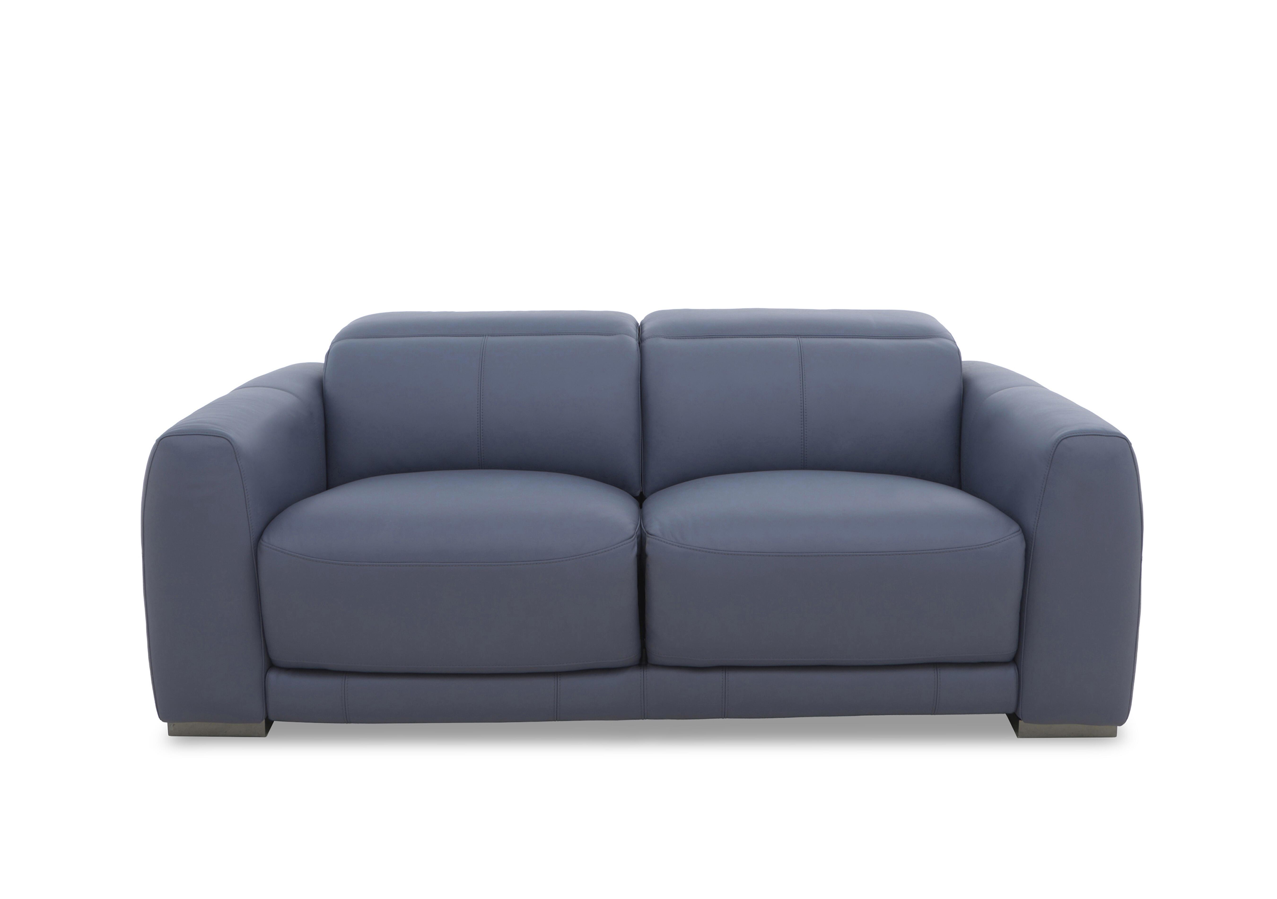 Edison Leather 3 Seater Sofa in Nw-681e Ocean Gm on Furniture Village