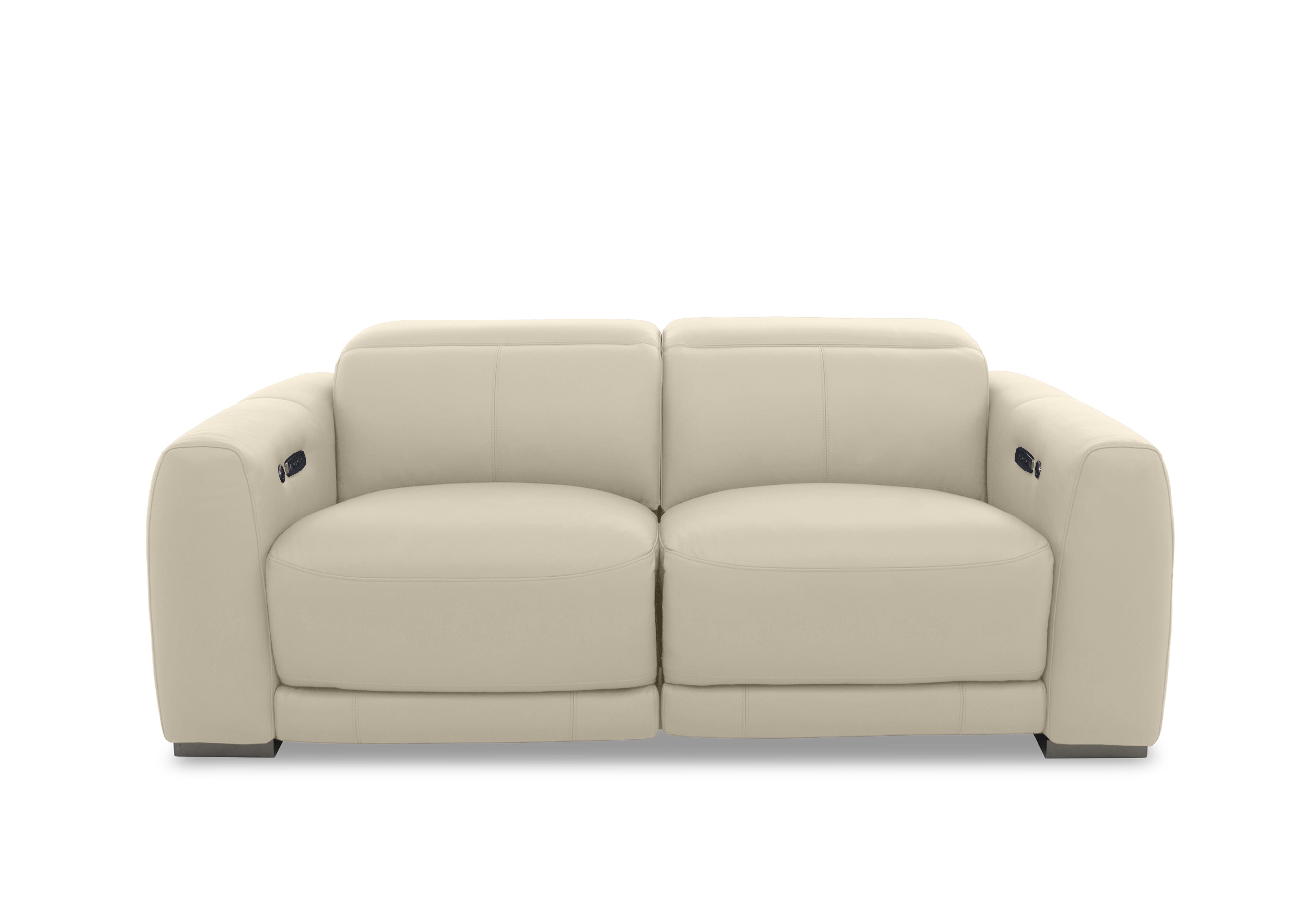 Edison Leather 3 Seater Sofa in Nw-862c Bisque Gm on Furniture Village