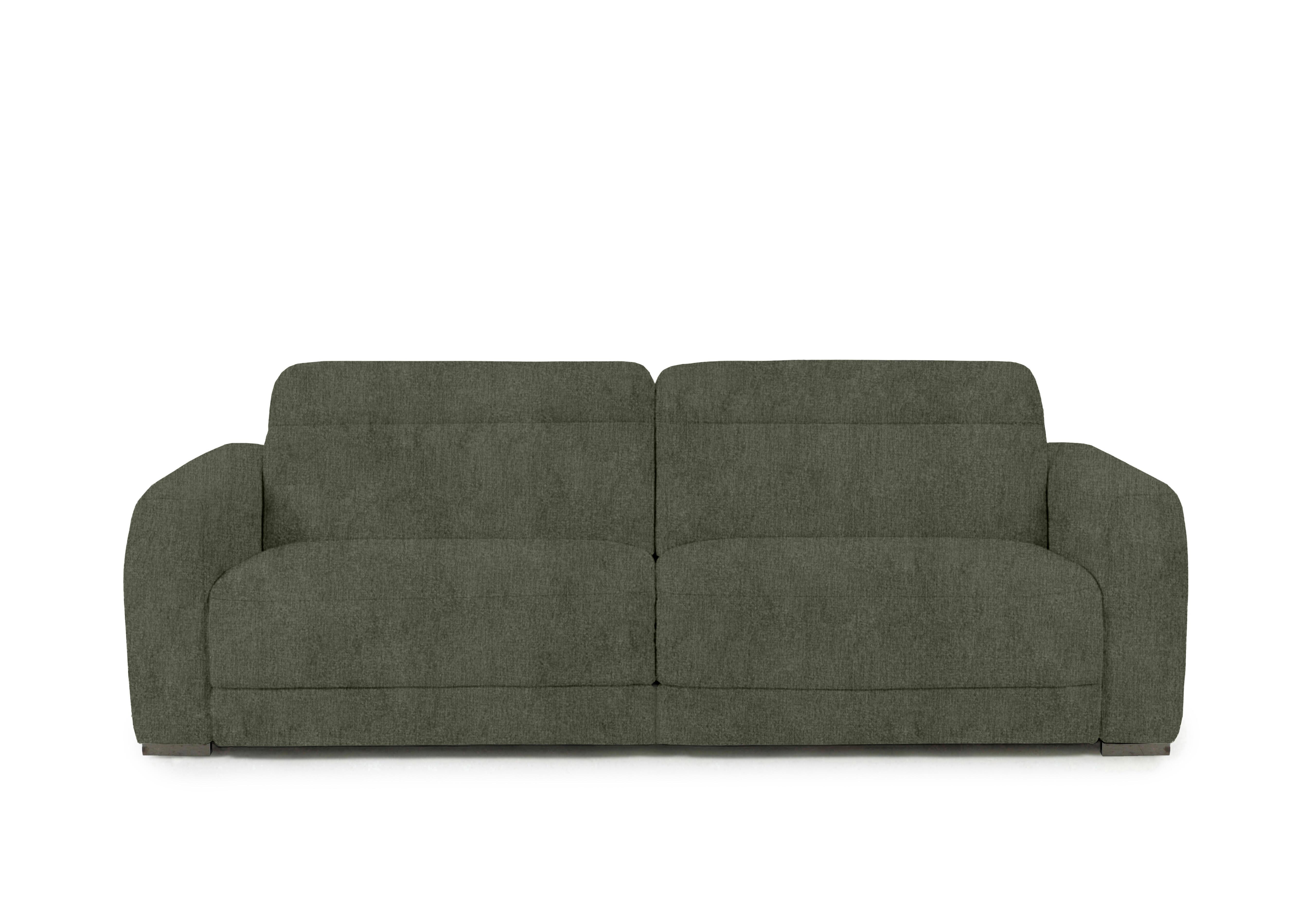 Edison Large Fabric 3 Seater Sofa in Fab-Crn-R353 Forest Green Gm on Furniture Village